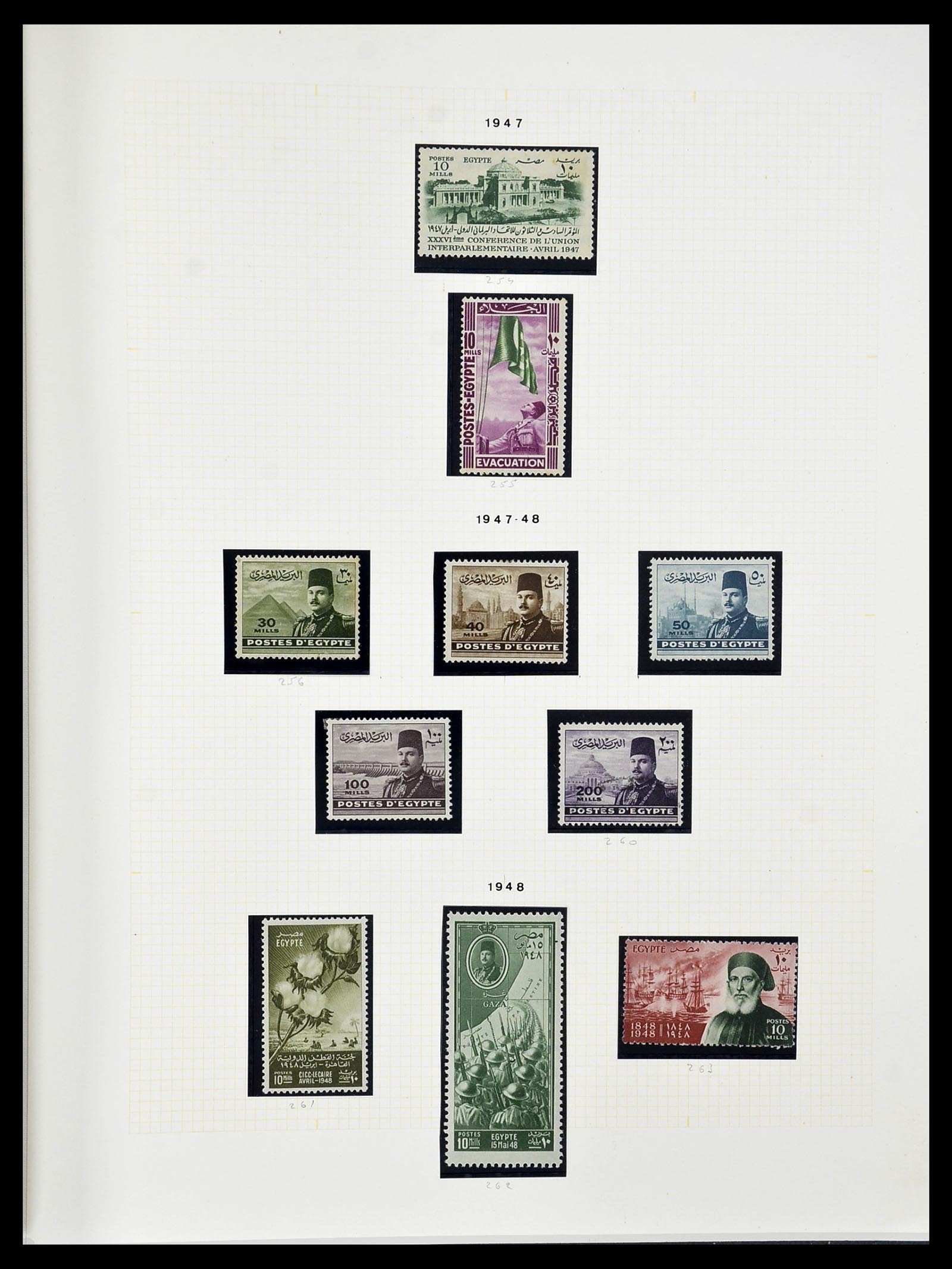 34144 021 - Postzegelverzameling 34144 Egypte 1867-2004.