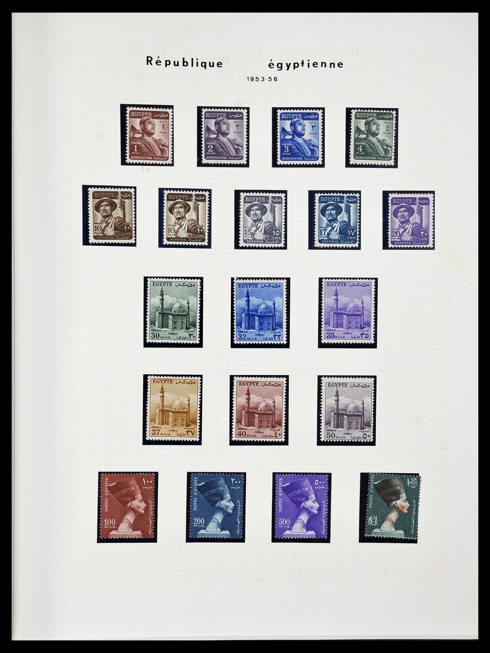 34144 026 - Postzegelverzameling 34144 Egypte 1867-2004.
