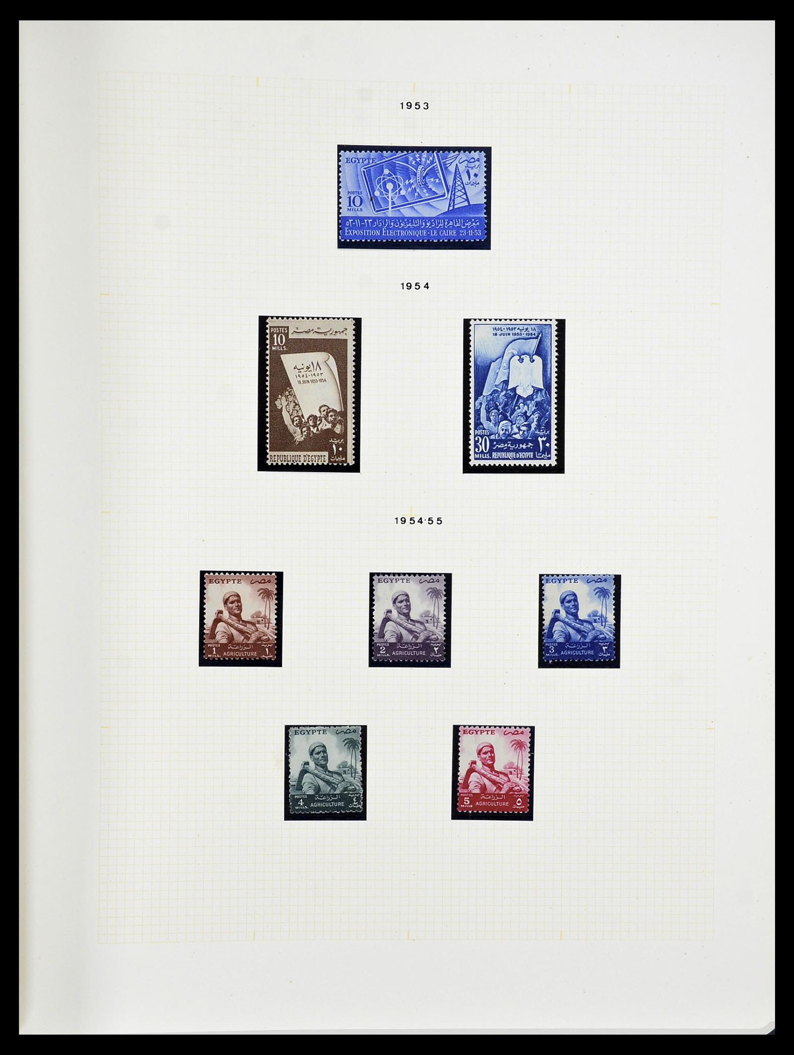 34144 030 - Postzegelverzameling 34144 Egypte 1867-2004.