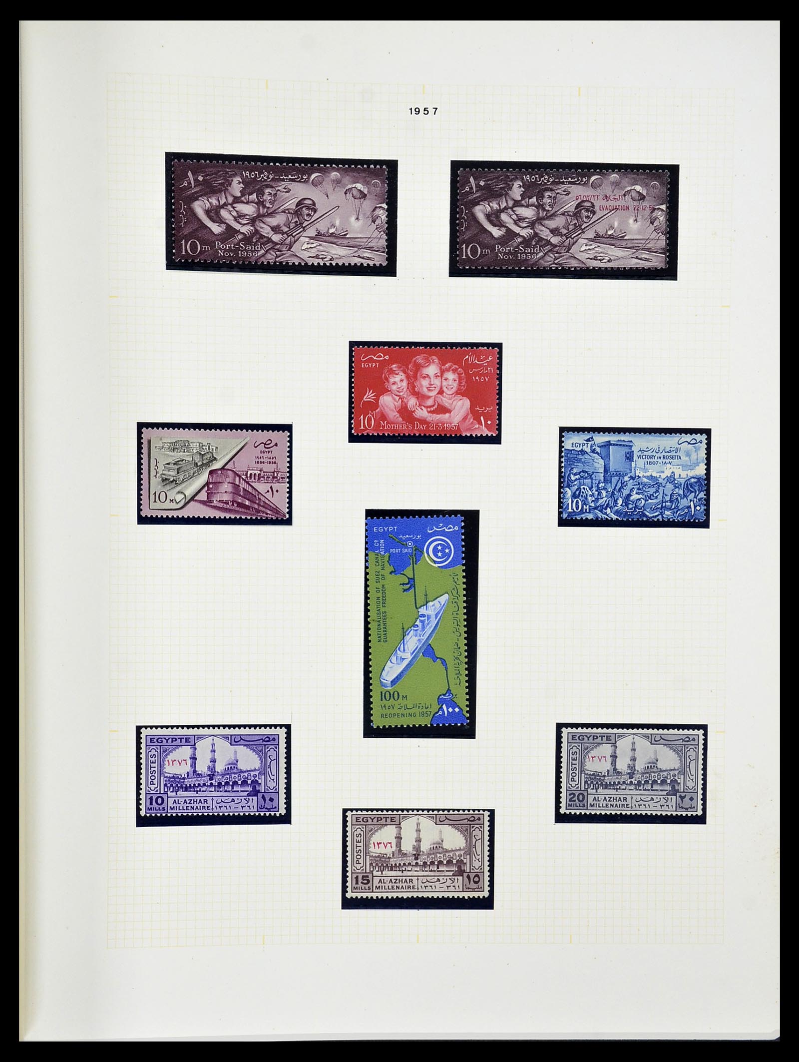 34144 033 - Postzegelverzameling 34144 Egypte 1867-2004.