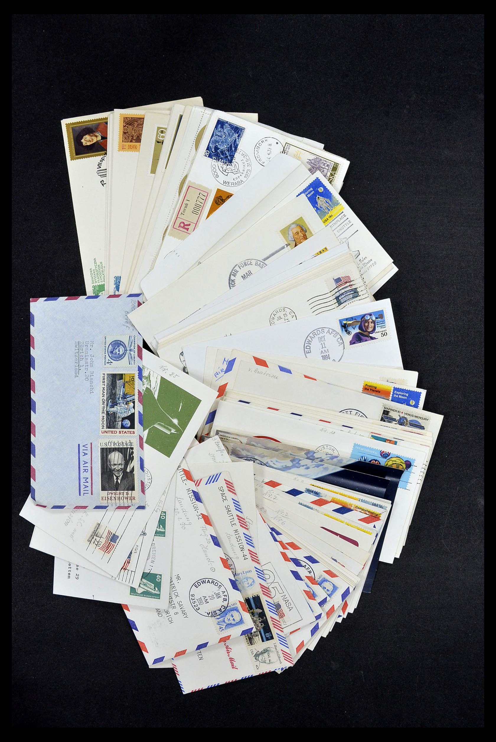 34147 018 - Postzegelverzameling 34147 Motief Ruimtevaart 1928(!)-1999.