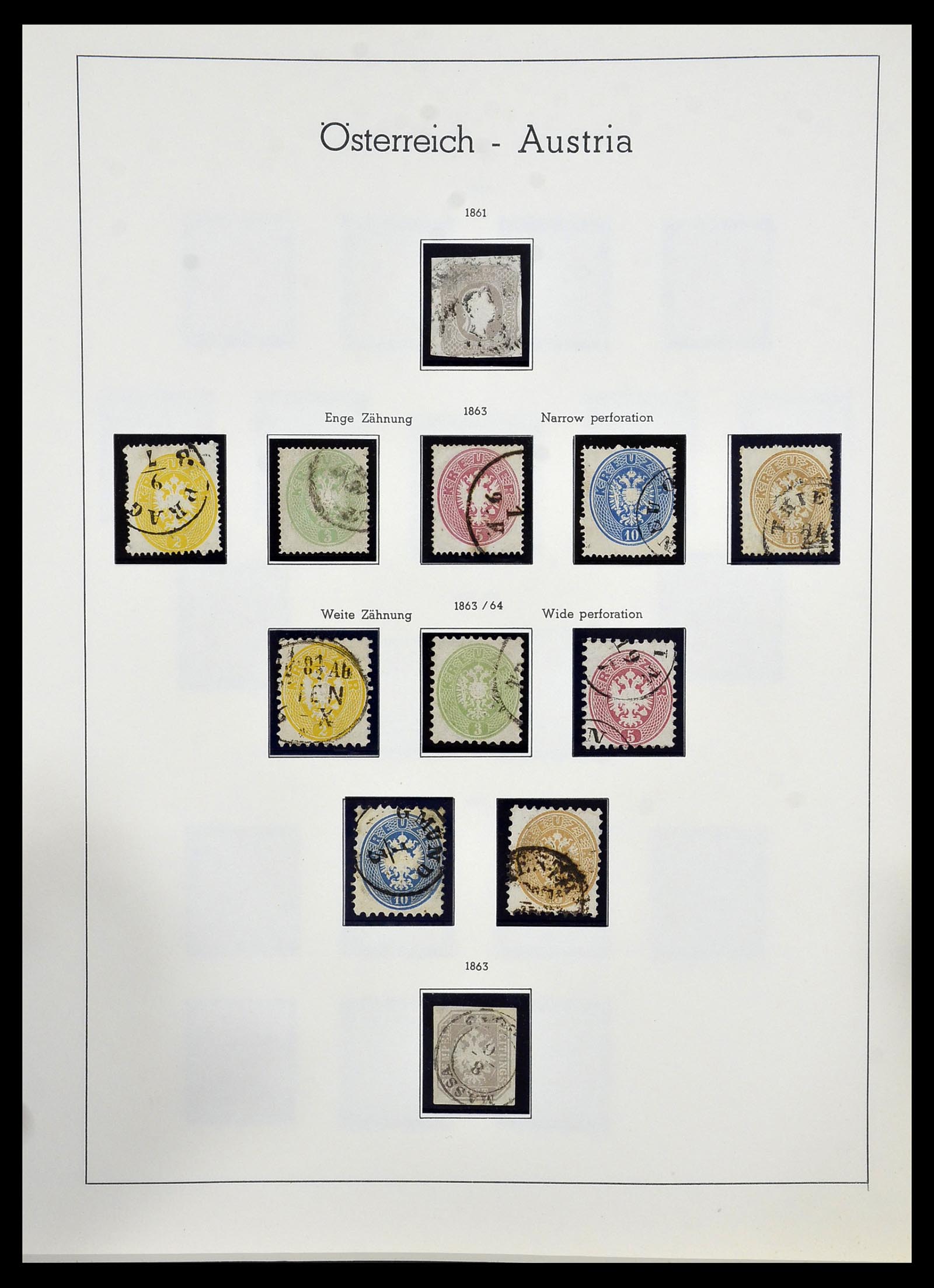 34150 003 - Postzegelverzameling 34150 Oostenrijk en gebieden 1850-1975.