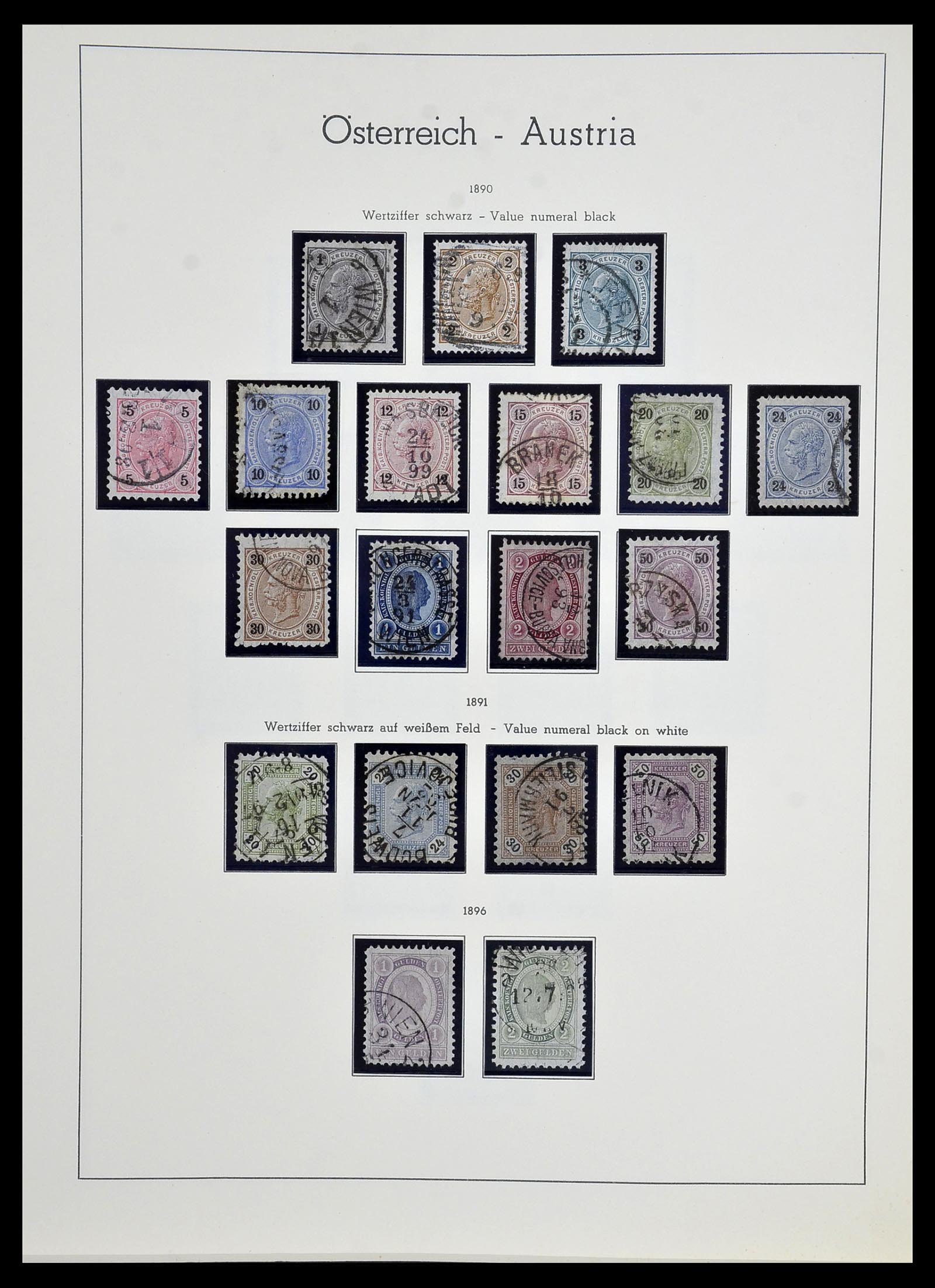 34150 005 - Postzegelverzameling 34150 Oostenrijk en gebieden 1850-1975.