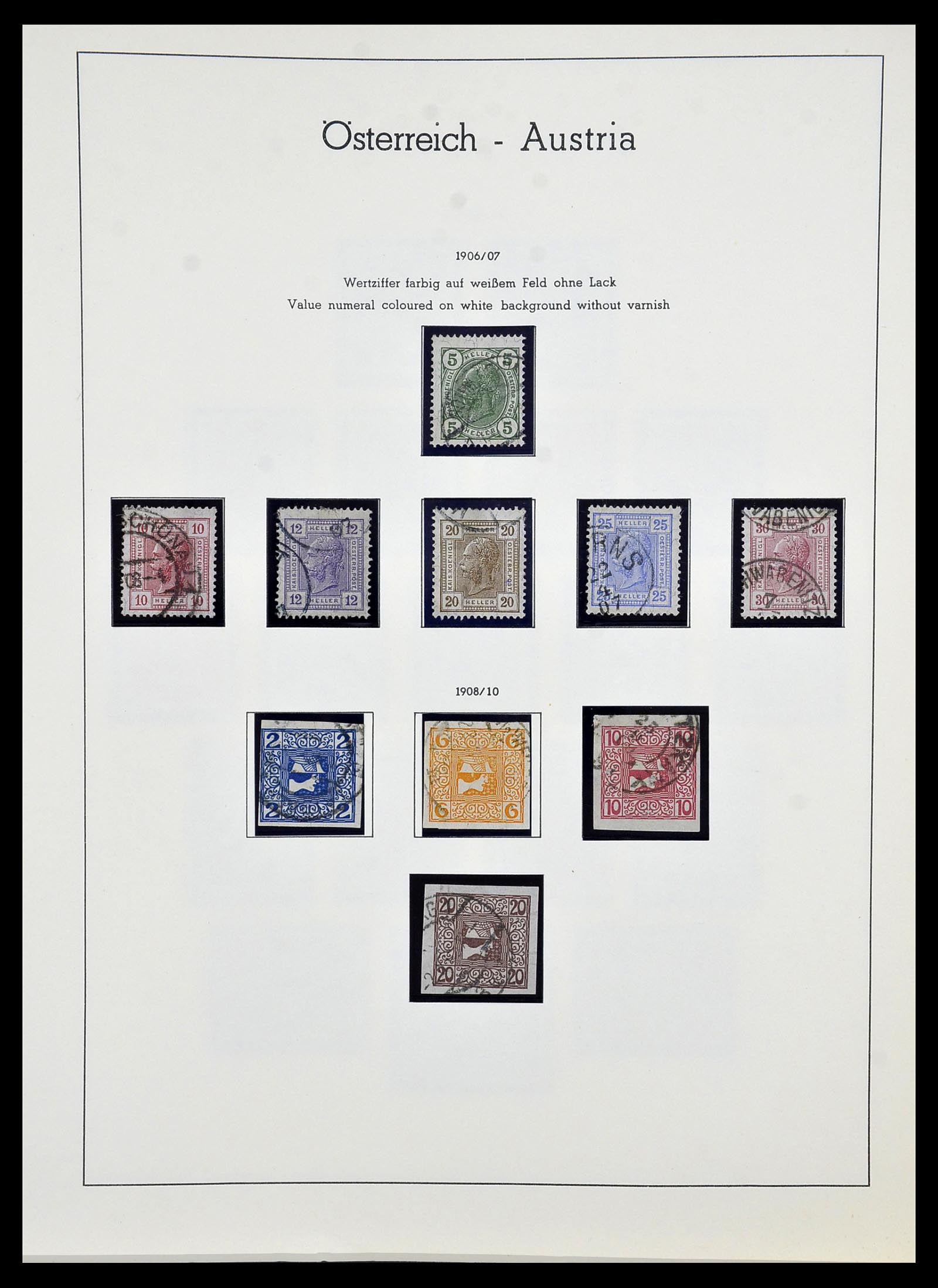 34150 010 - Postzegelverzameling 34150 Oostenrijk en gebieden 1850-1975.