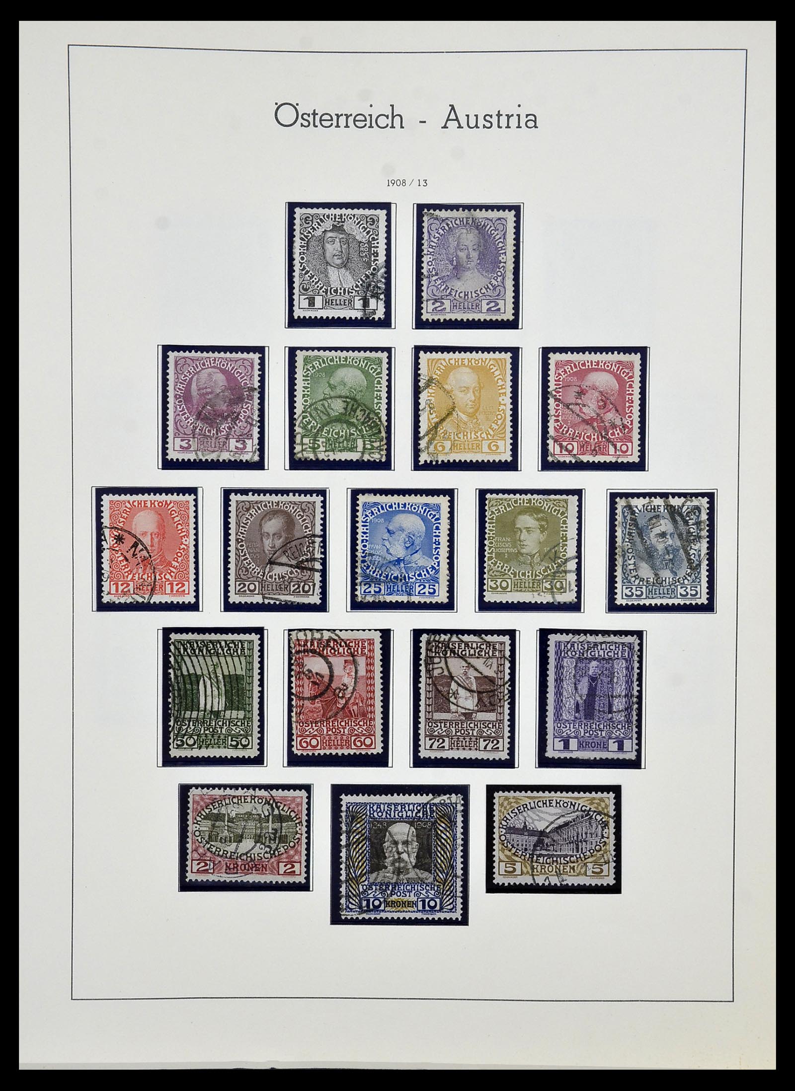 34150 011 - Postzegelverzameling 34150 Oostenrijk en gebieden 1850-1975.
