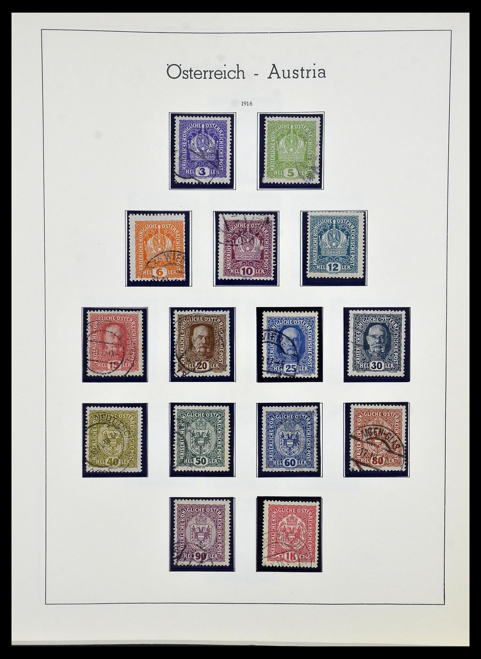 34150 014 - Postzegelverzameling 34150 Oostenrijk en gebieden 1850-1975.
