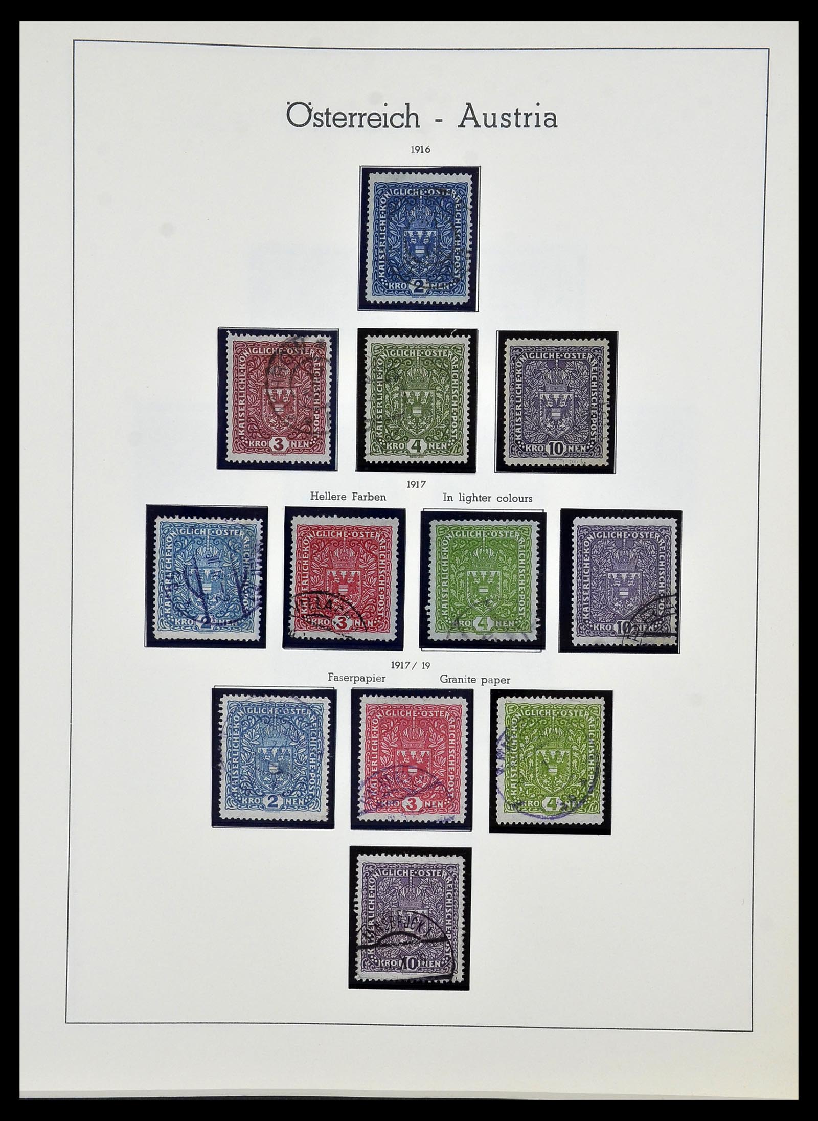 34150 015 - Postzegelverzameling 34150 Oostenrijk en gebieden 1850-1975.