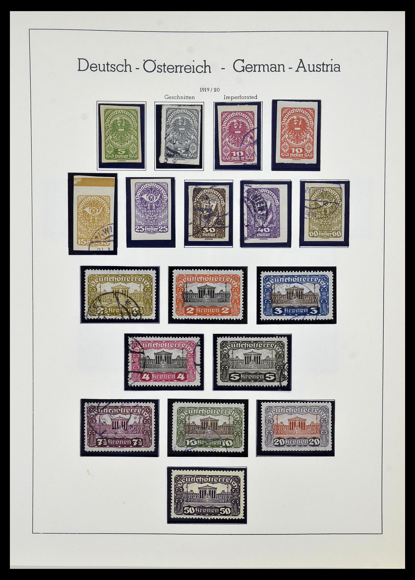 34150 020 - Postzegelverzameling 34150 Oostenrijk en gebieden 1850-1975.