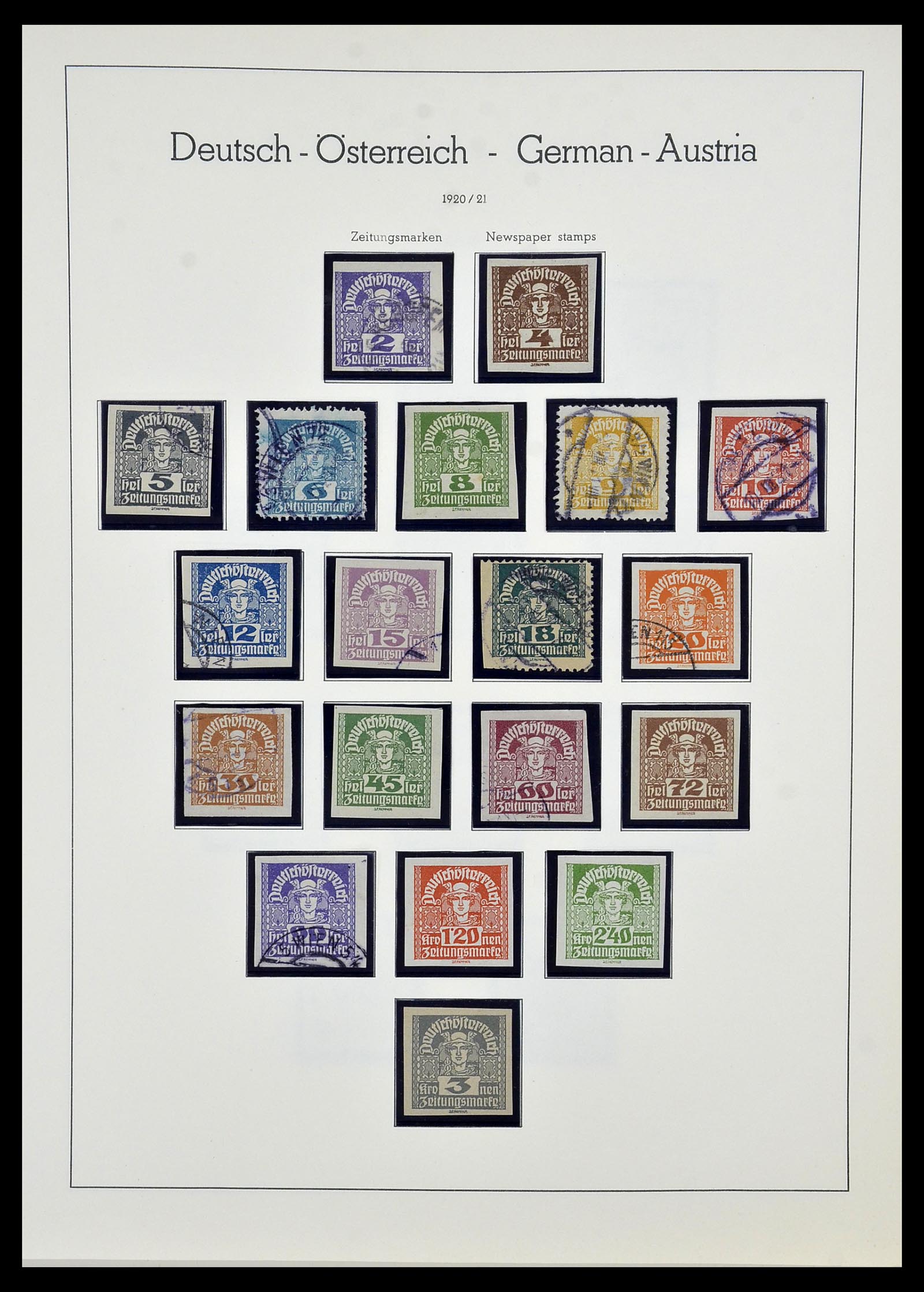 34150 021 - Postzegelverzameling 34150 Oostenrijk en gebieden 1850-1975.