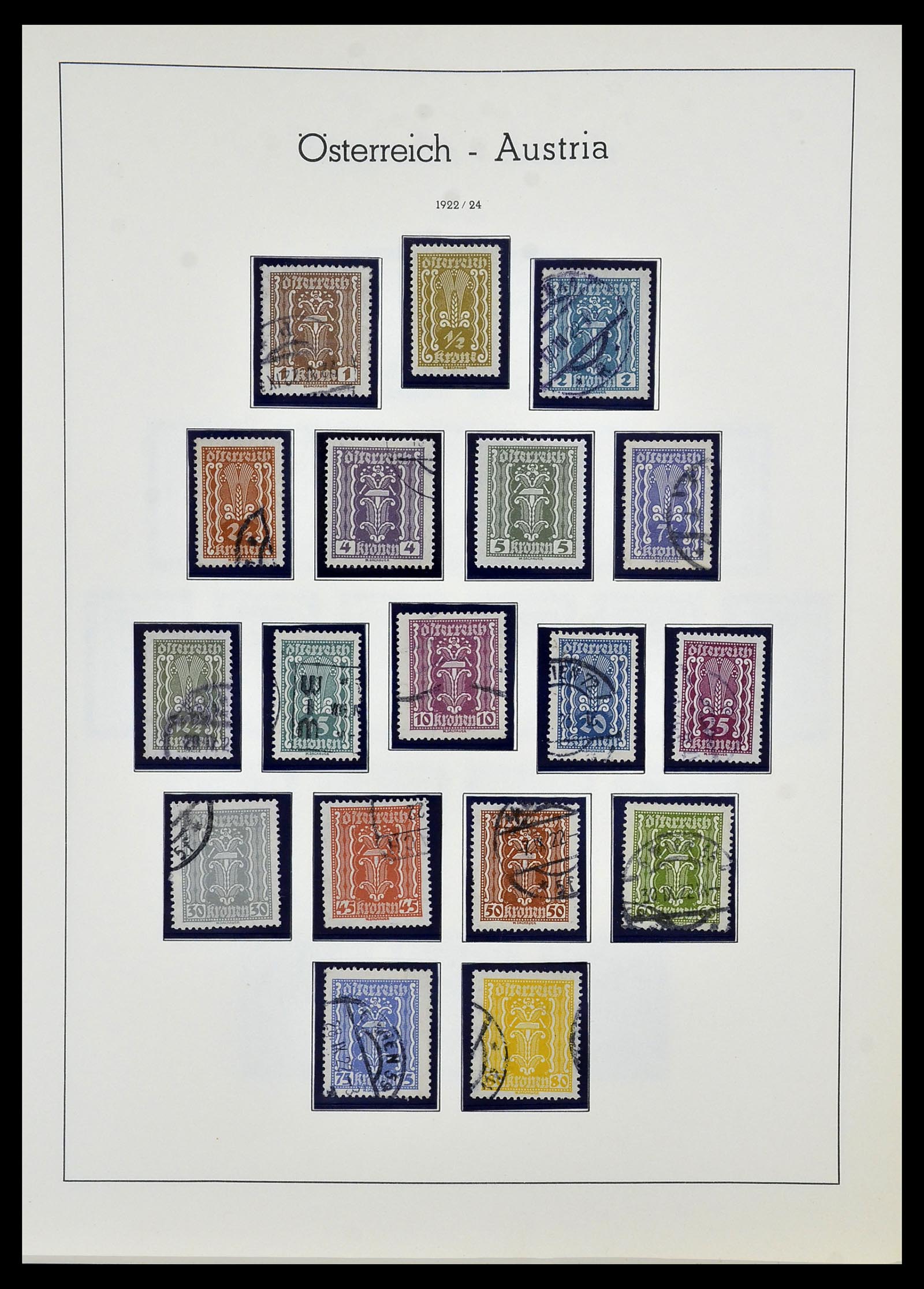 34150 025 - Postzegelverzameling 34150 Oostenrijk en gebieden 1850-1975.