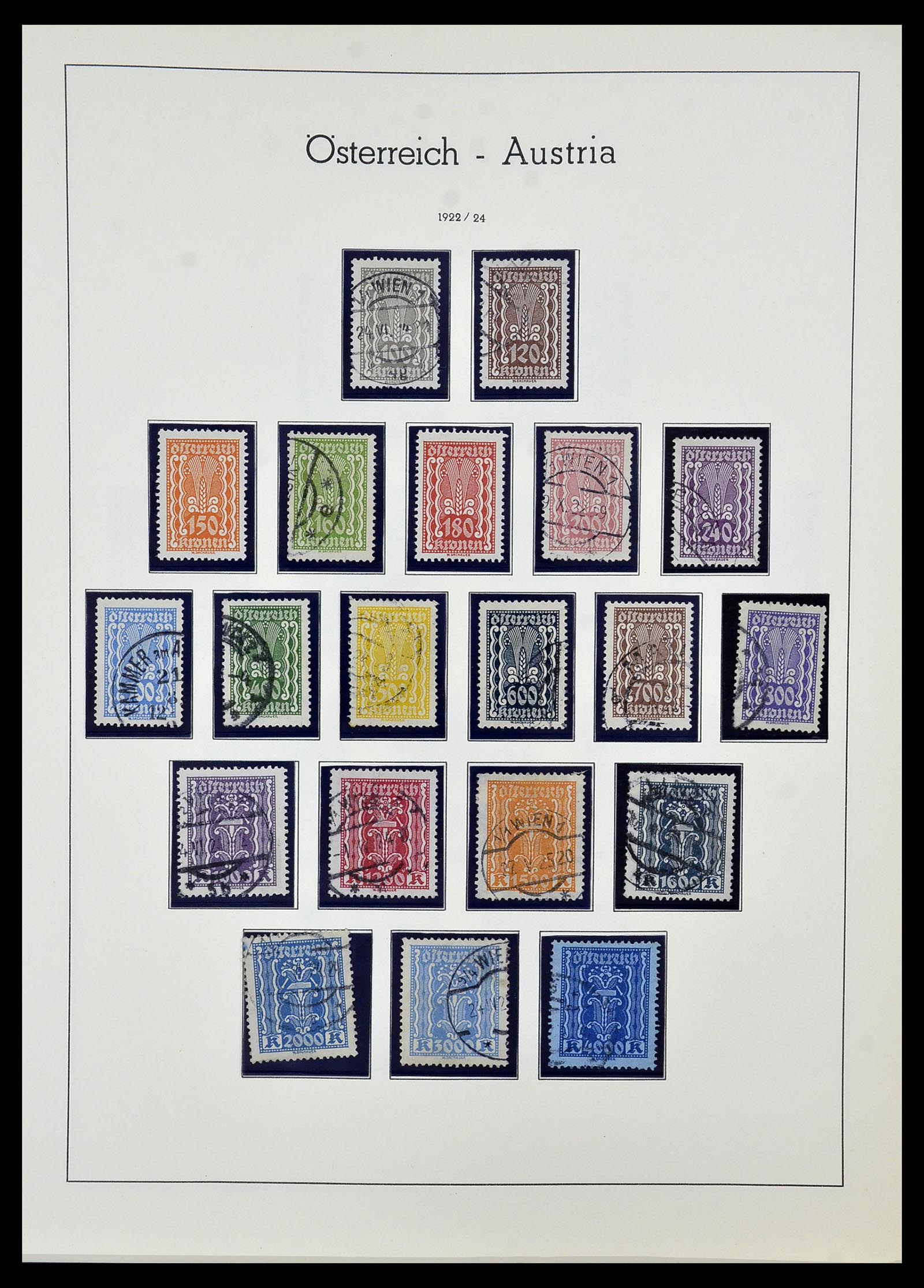 34150 026 - Postzegelverzameling 34150 Oostenrijk en gebieden 1850-1975.