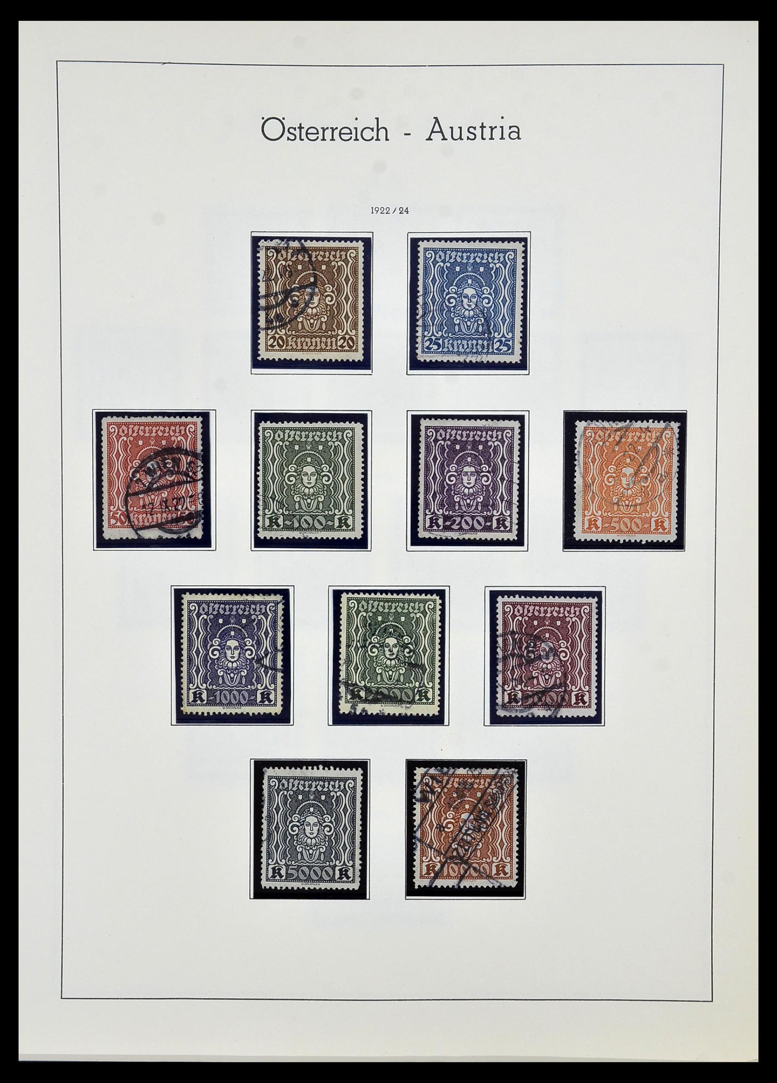 34150 027 - Postzegelverzameling 34150 Oostenrijk en gebieden 1850-1975.