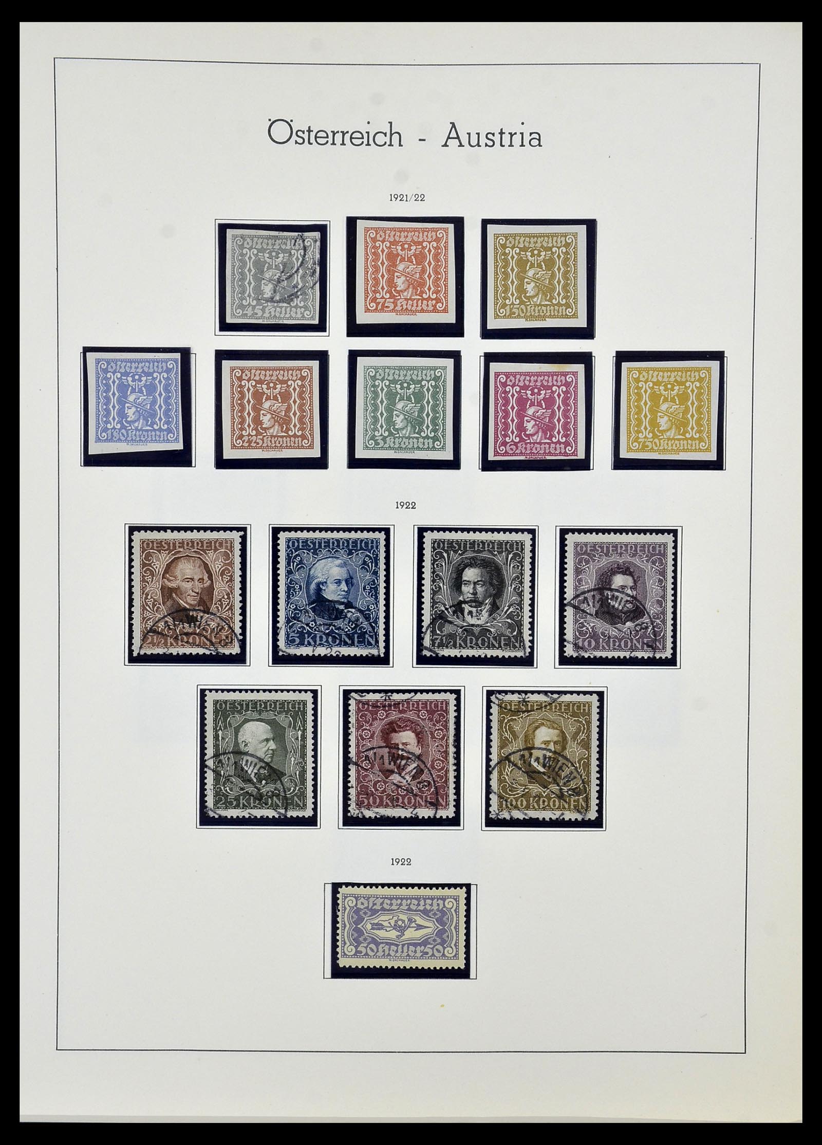 34150 028 - Postzegelverzameling 34150 Oostenrijk en gebieden 1850-1975.