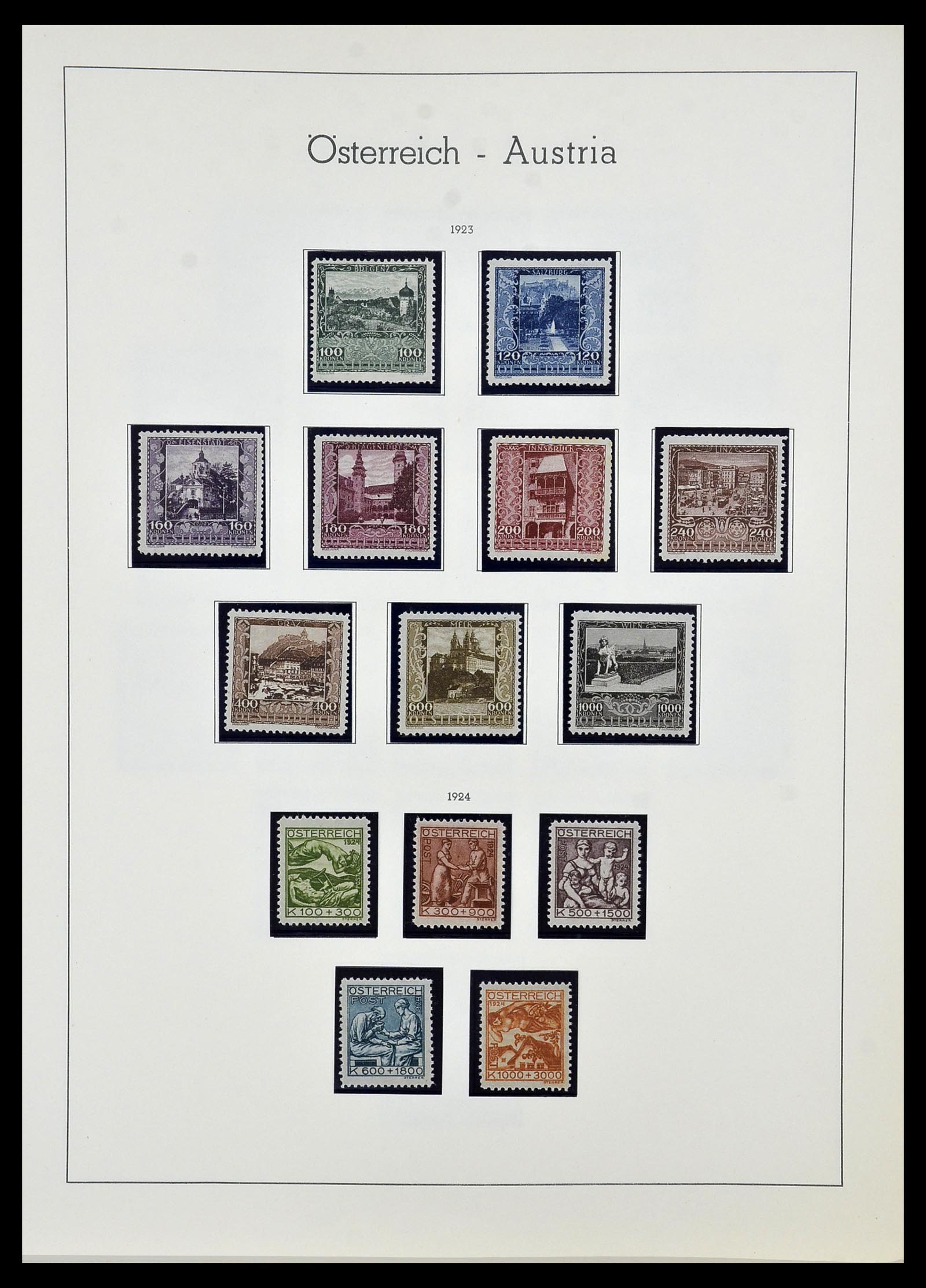34150 030 - Postzegelverzameling 34150 Oostenrijk en gebieden 1850-1975.