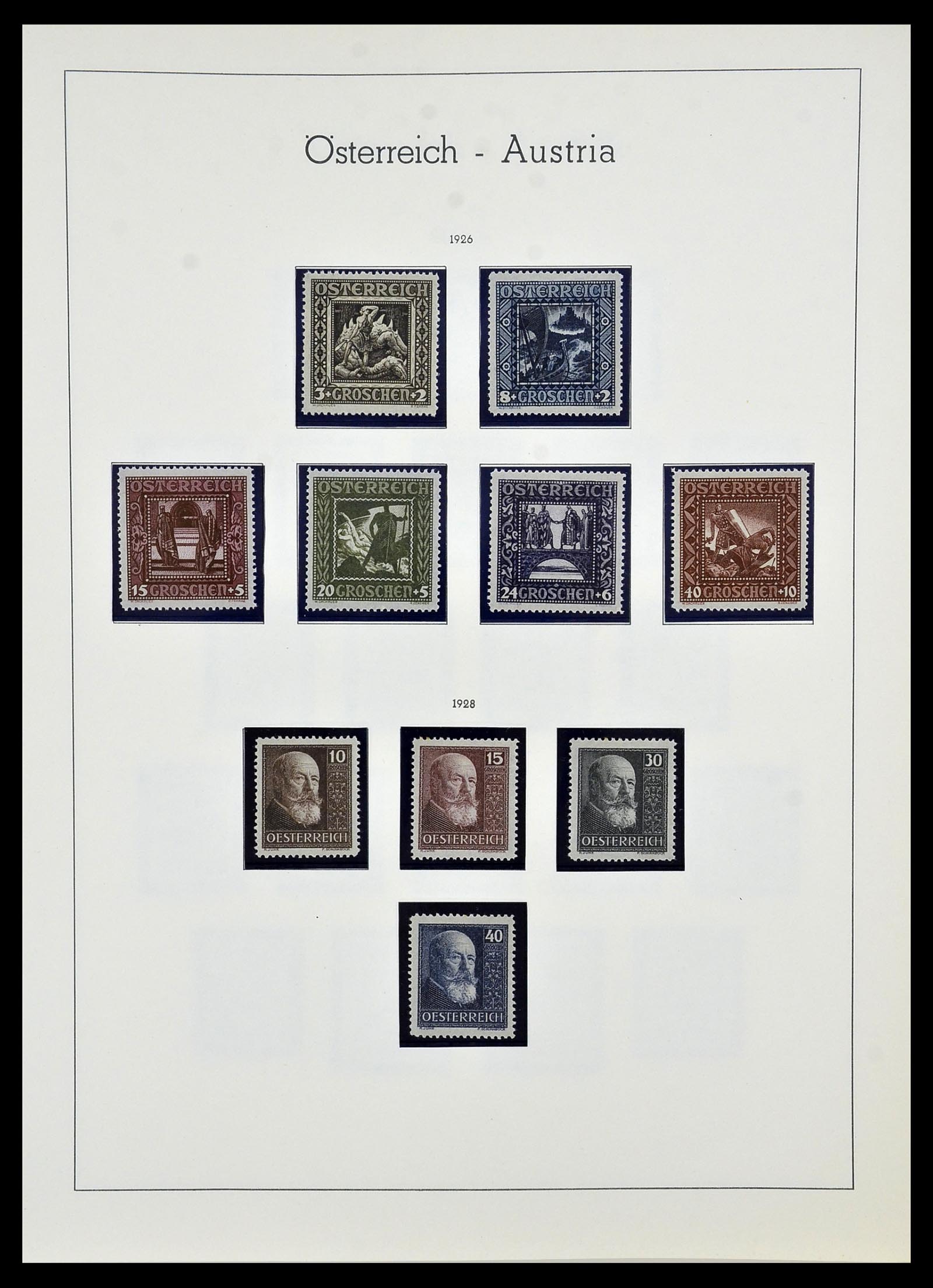 34150 032 - Postzegelverzameling 34150 Oostenrijk en gebieden 1850-1975.