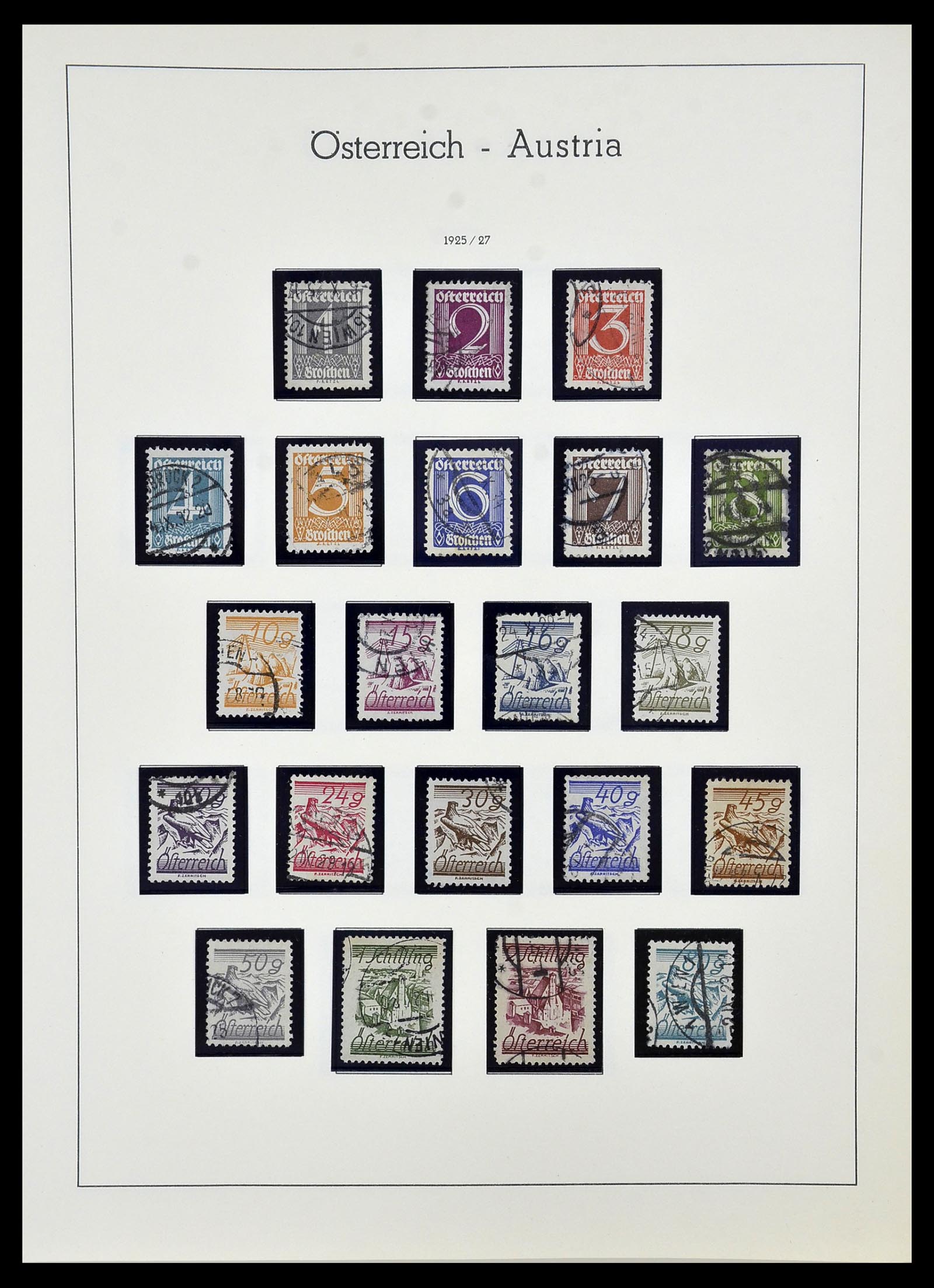 34150 033 - Postzegelverzameling 34150 Oostenrijk en gebieden 1850-1975.
