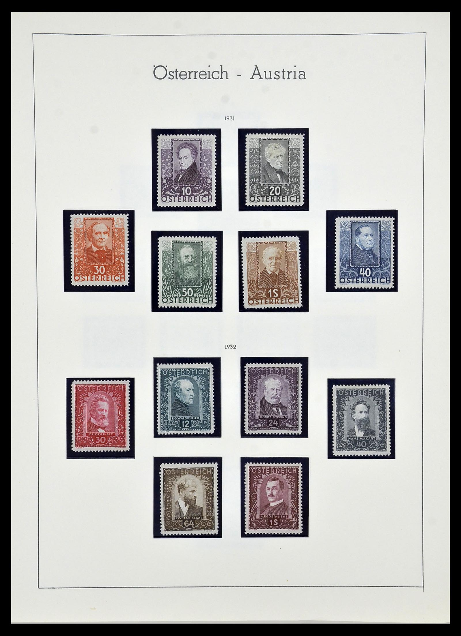34150 036 - Postzegelverzameling 34150 Oostenrijk en gebieden 1850-1975.