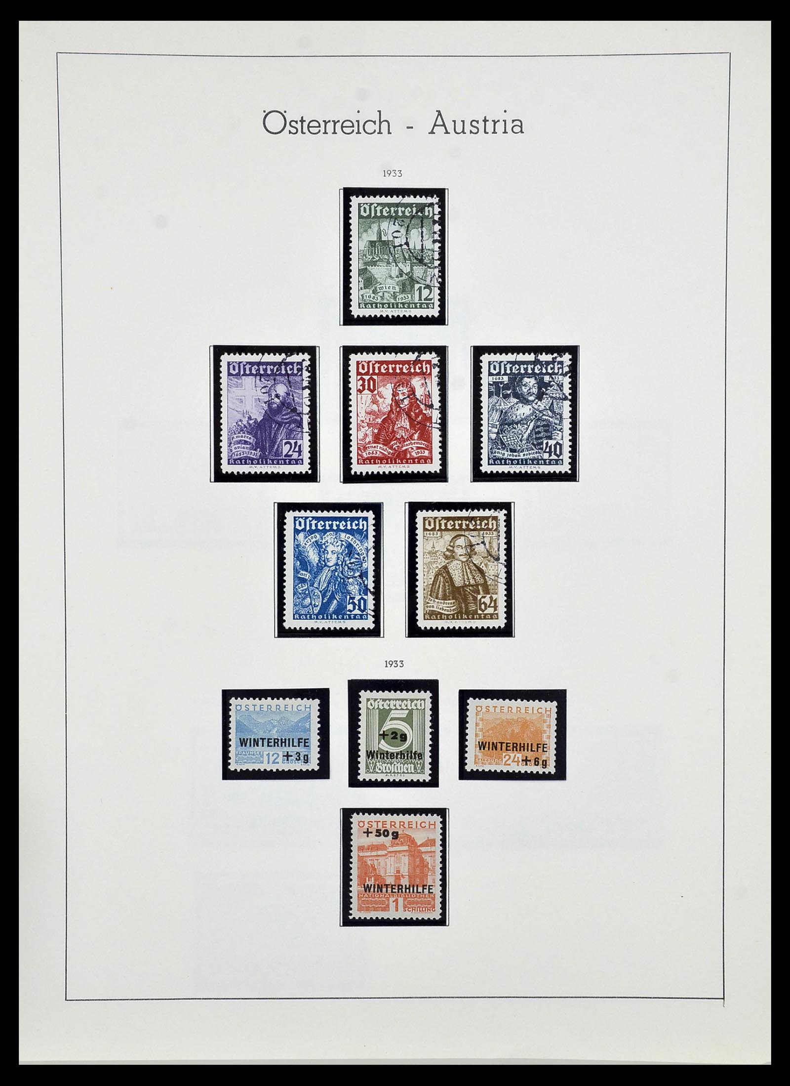 34150 038 - Postzegelverzameling 34150 Oostenrijk en gebieden 1850-1975.