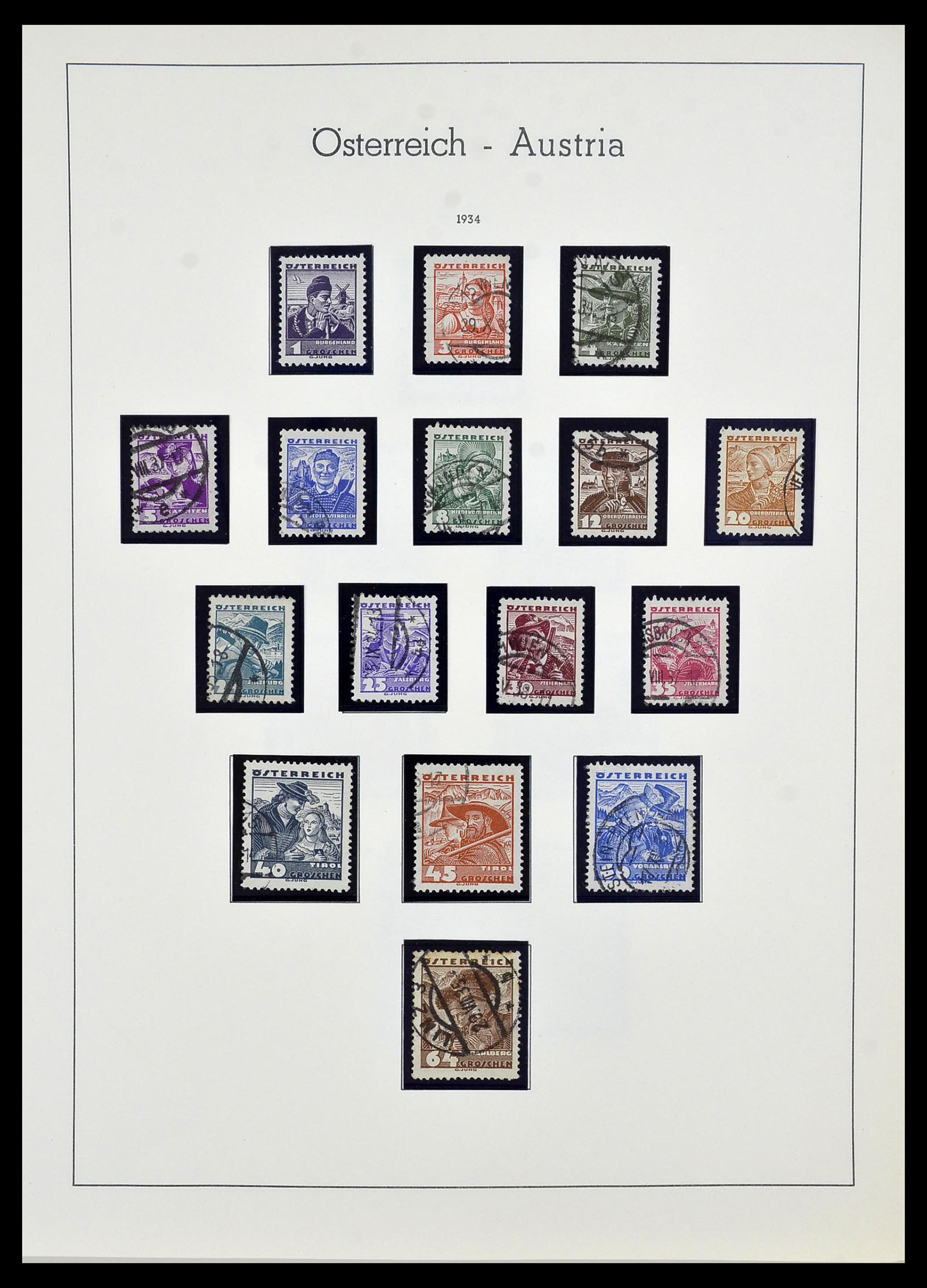 34150 042 - Postzegelverzameling 34150 Oostenrijk en gebieden 1850-1975.