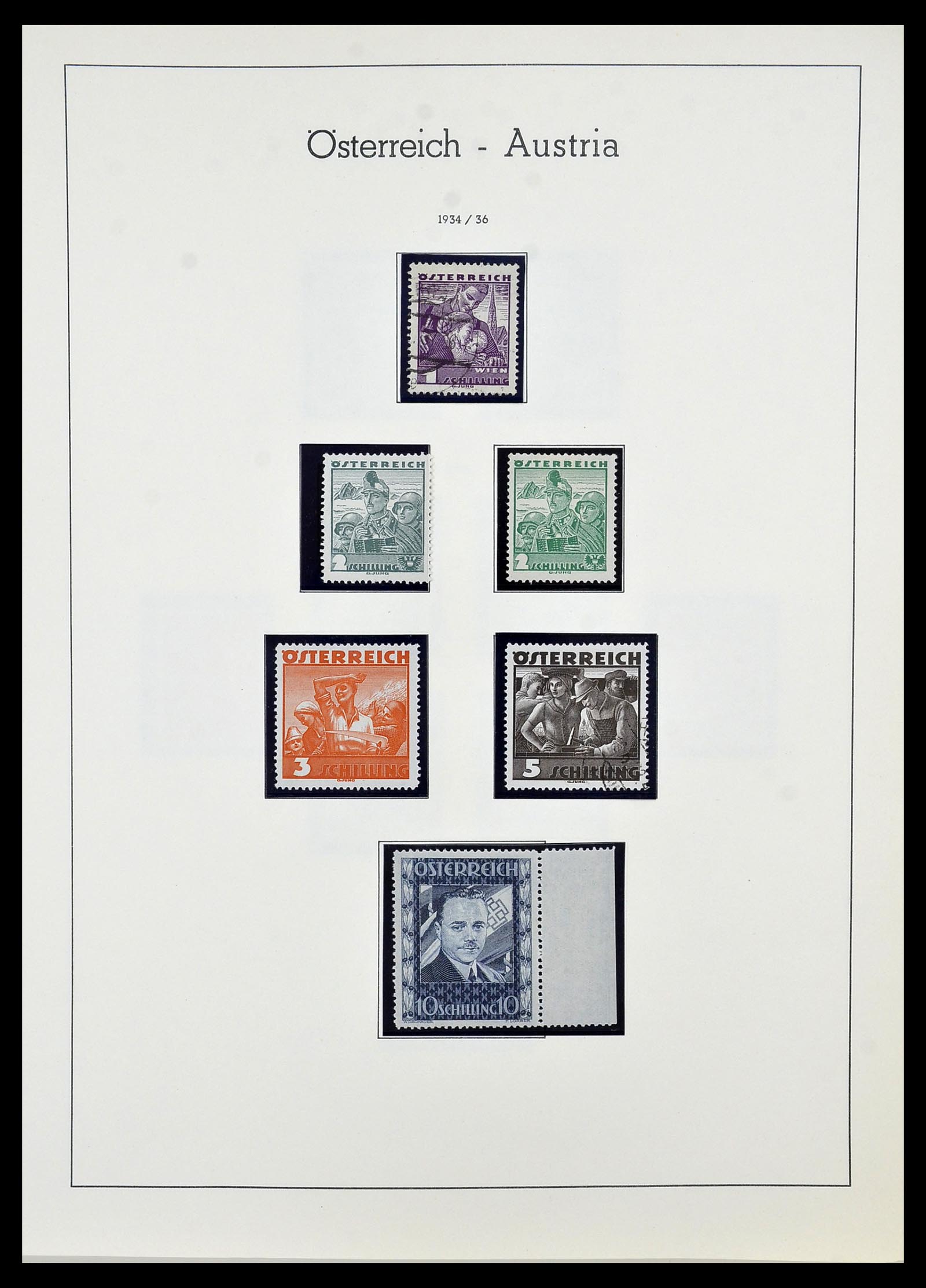 34150 043 - Postzegelverzameling 34150 Oostenrijk en gebieden 1850-1975.