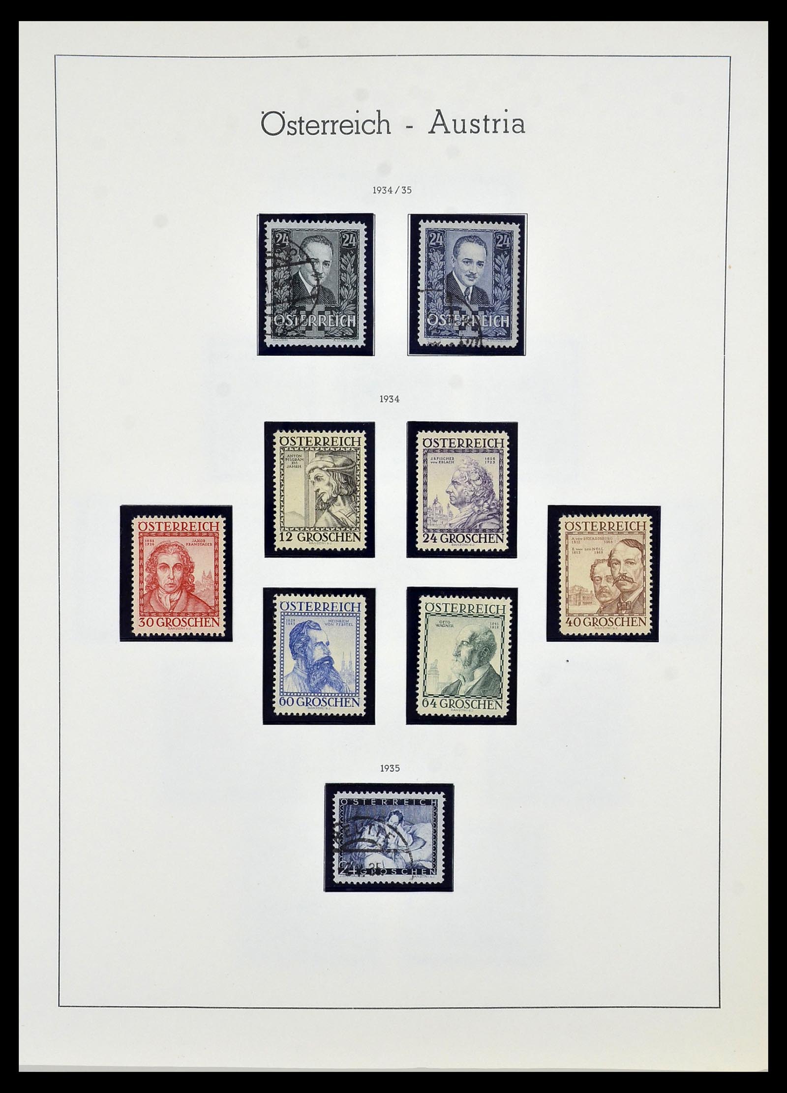 34150 044 - Postzegelverzameling 34150 Oostenrijk en gebieden 1850-1975.