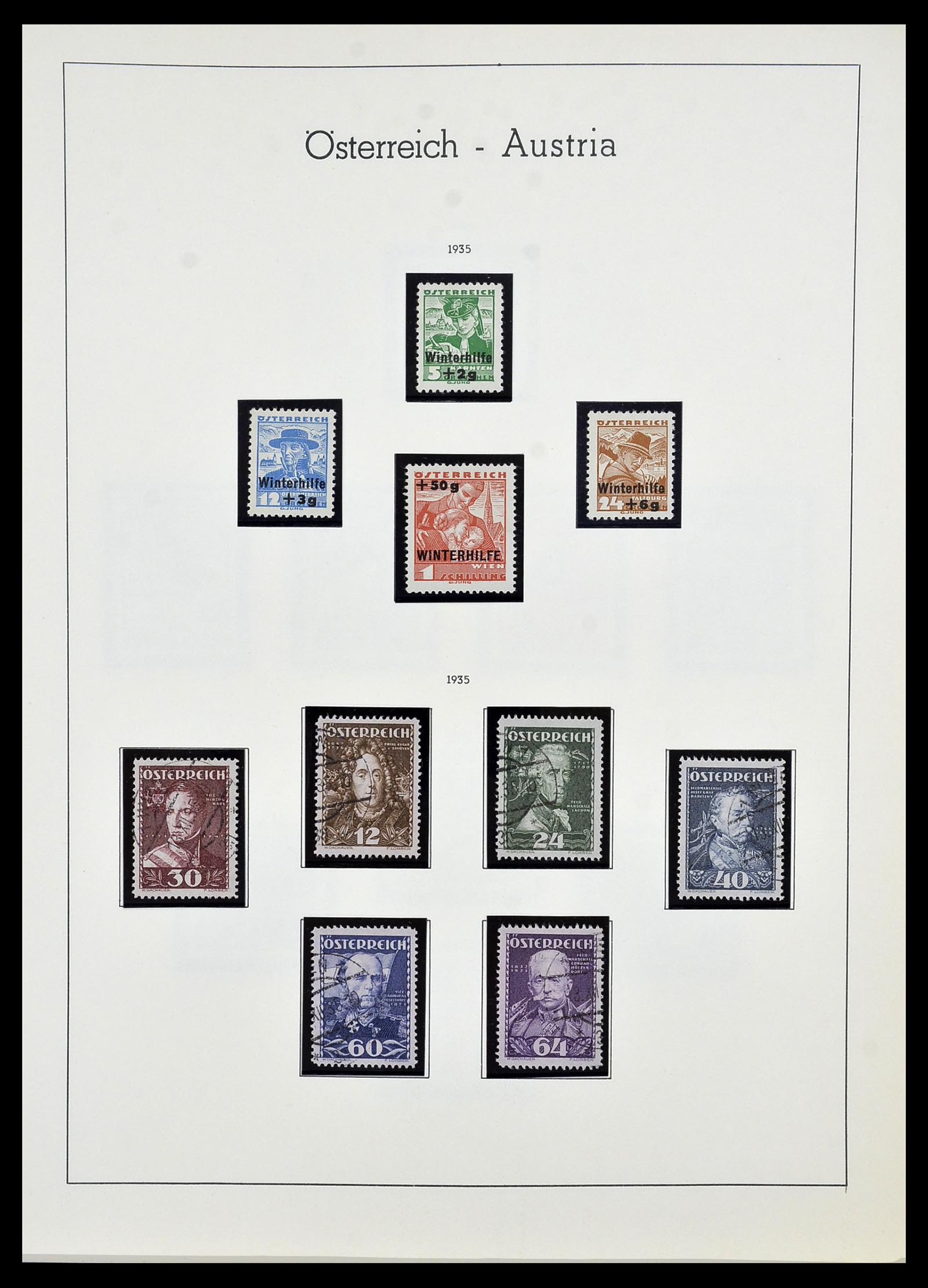 34150 046 - Postzegelverzameling 34150 Oostenrijk en gebieden 1850-1975.