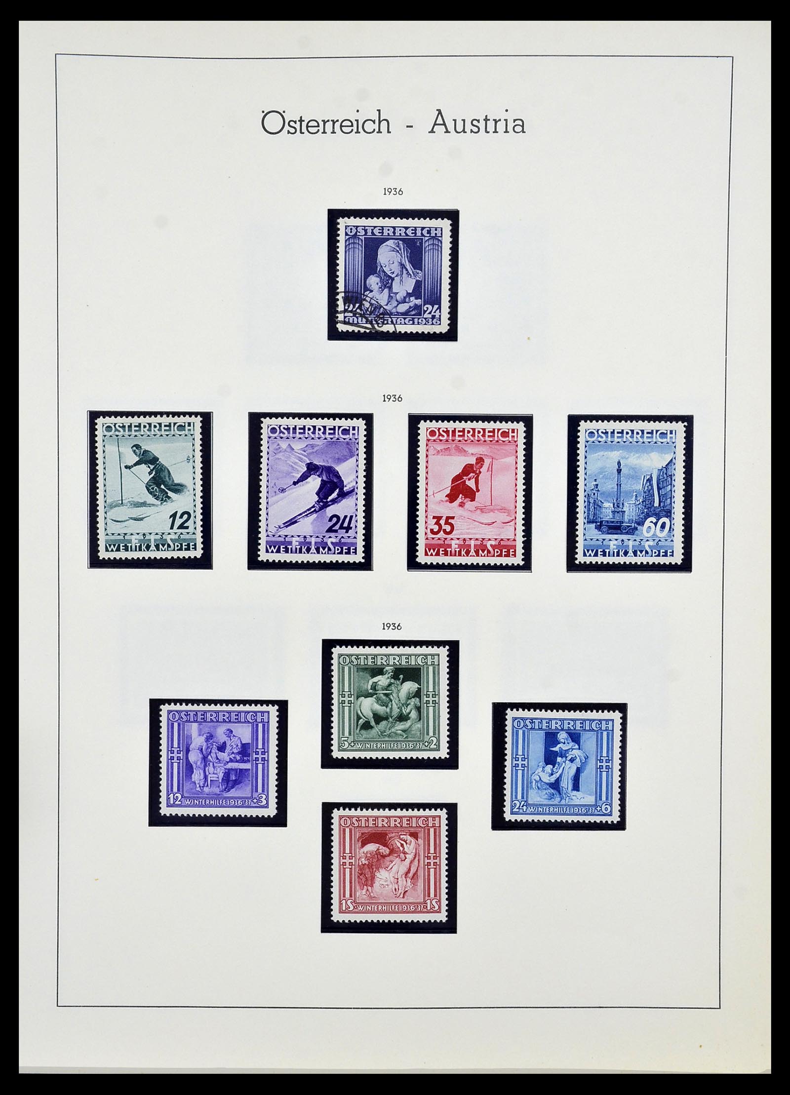 34150 047 - Postzegelverzameling 34150 Oostenrijk en gebieden 1850-1975.