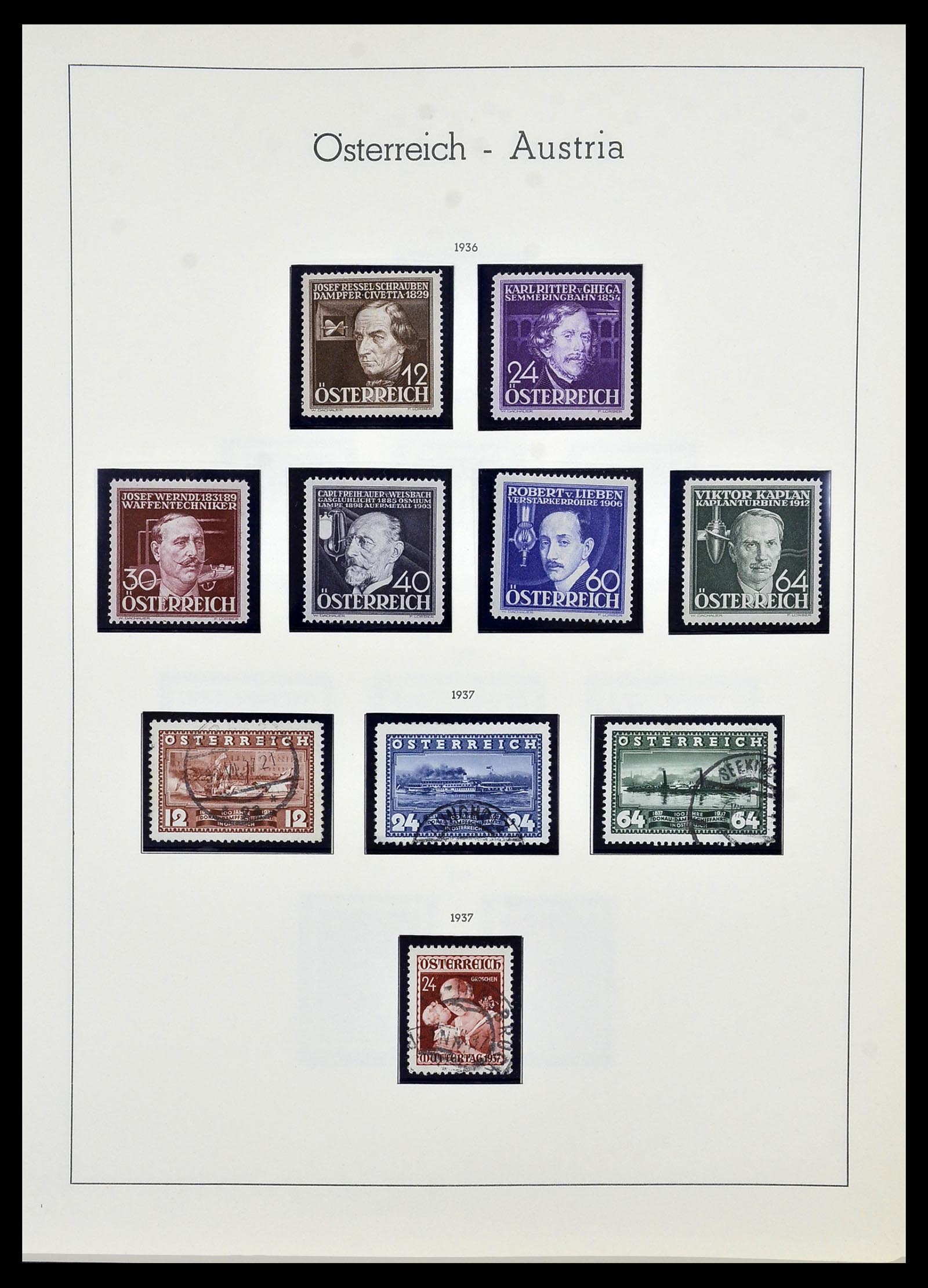 34150 048 - Postzegelverzameling 34150 Oostenrijk en gebieden 1850-1975.