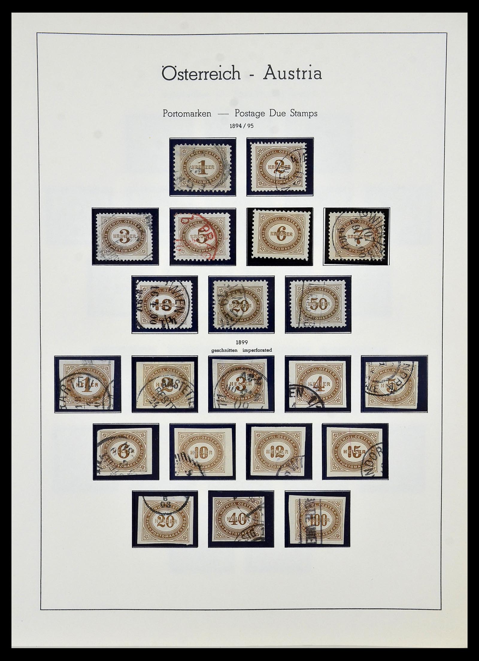 34150 051 - Postzegelverzameling 34150 Oostenrijk en gebieden 1850-1975.