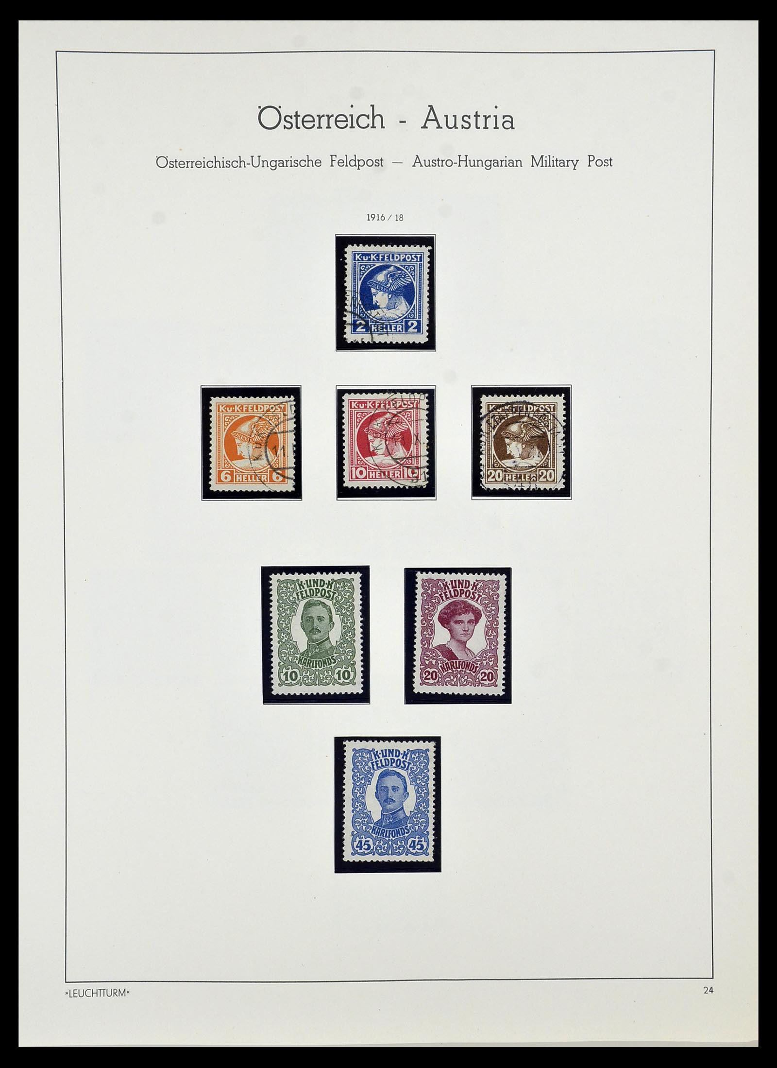 34150 076 - Postzegelverzameling 34150 Oostenrijk en gebieden 1850-1975.