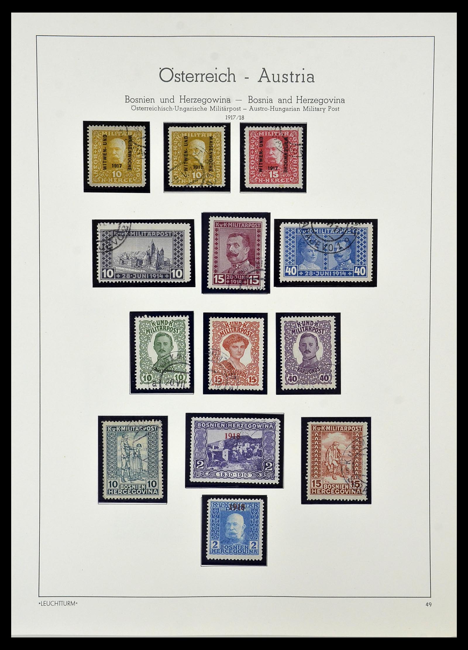 34150 100 - Stamp collection 34150 Austria and territories 1850-1975.