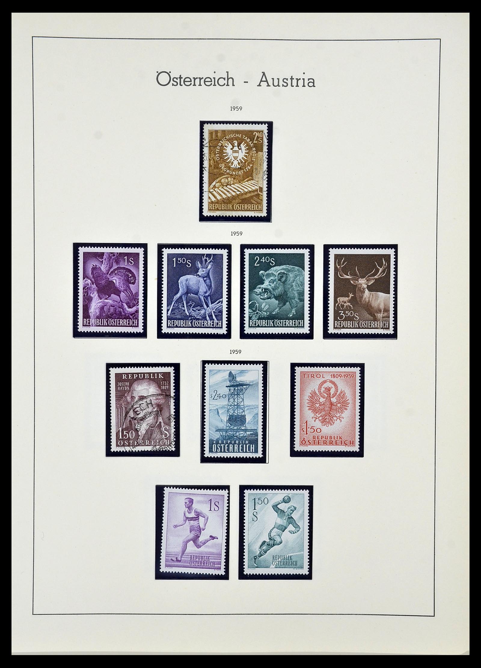 34150 161 - Postzegelverzameling 34150 Oostenrijk en gebieden 1850-1975.