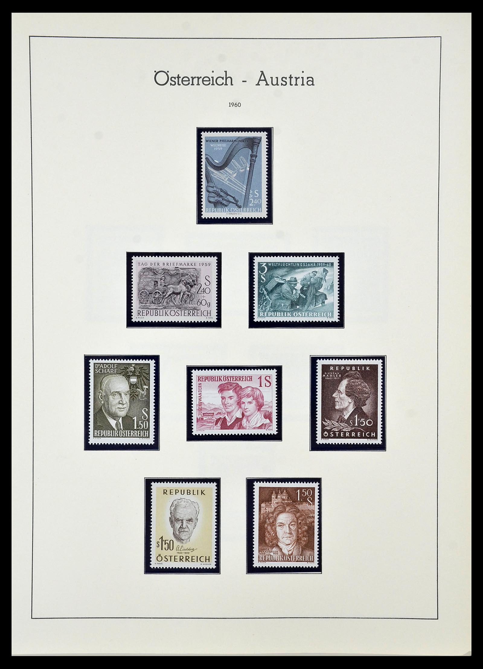 34150 162 - Postzegelverzameling 34150 Oostenrijk en gebieden 1850-1975.