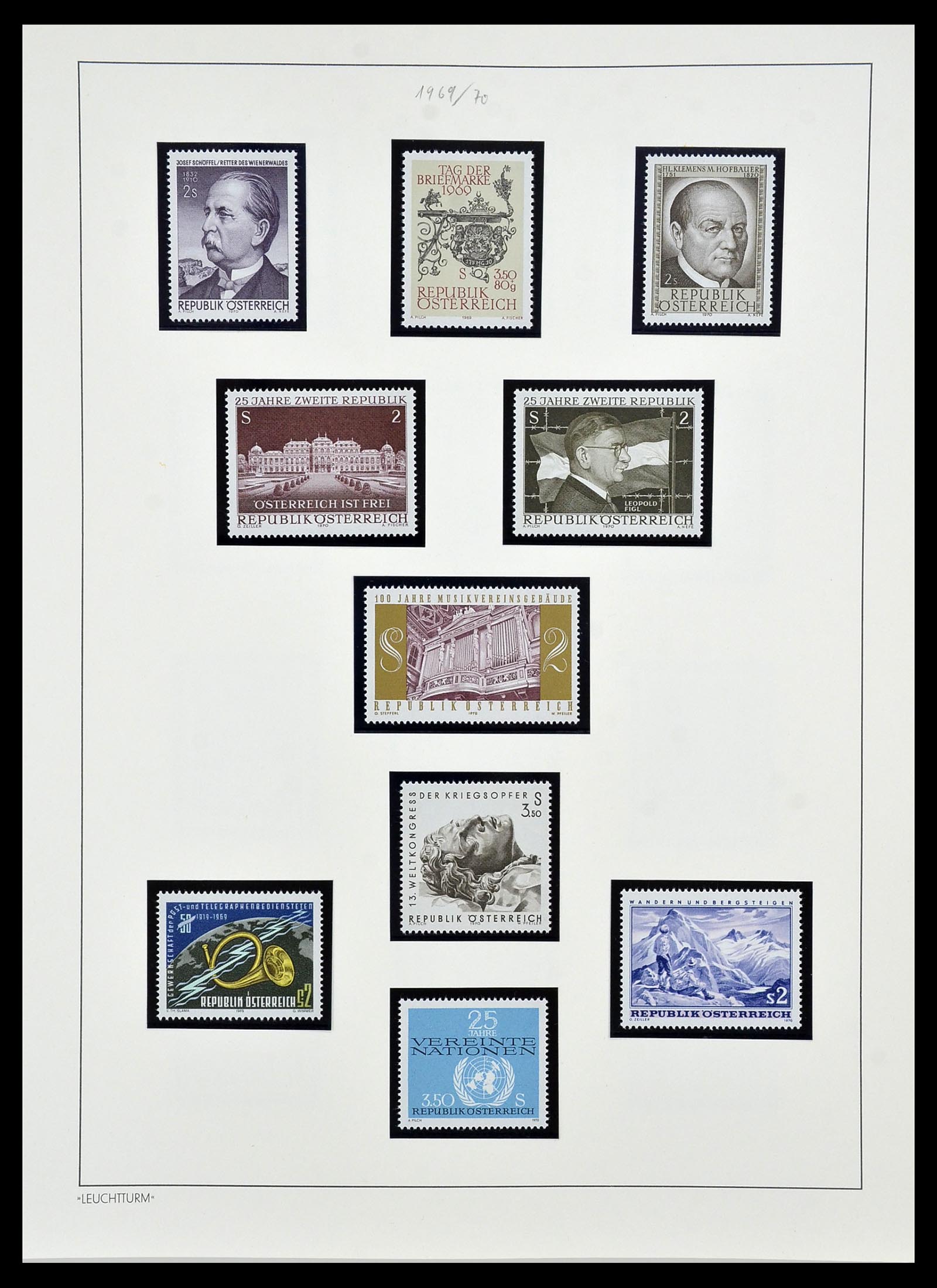34150 189 - Postzegelverzameling 34150 Oostenrijk en gebieden 1850-1975.