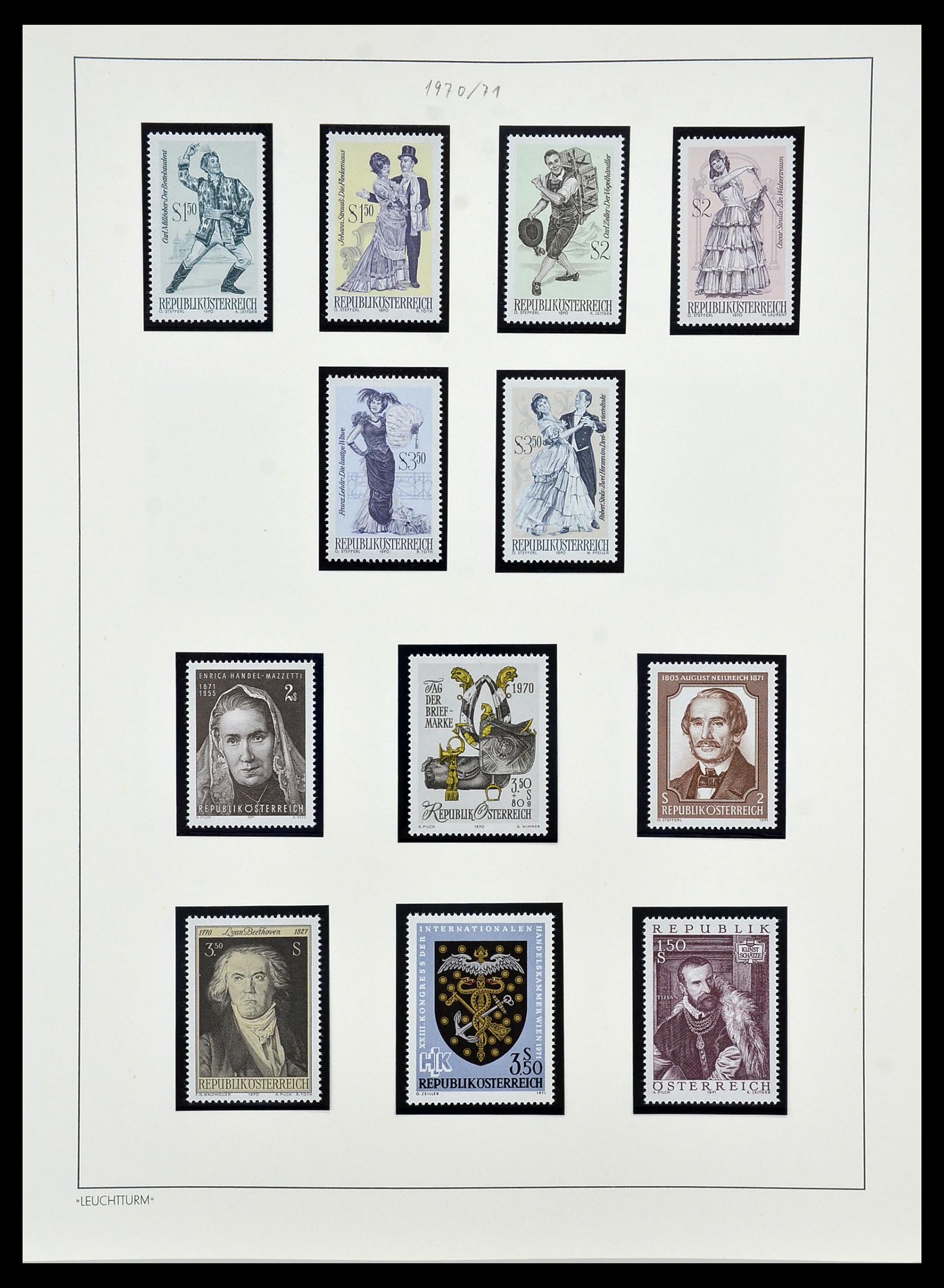 34150 191 - Postzegelverzameling 34150 Oostenrijk en gebieden 1850-1975.