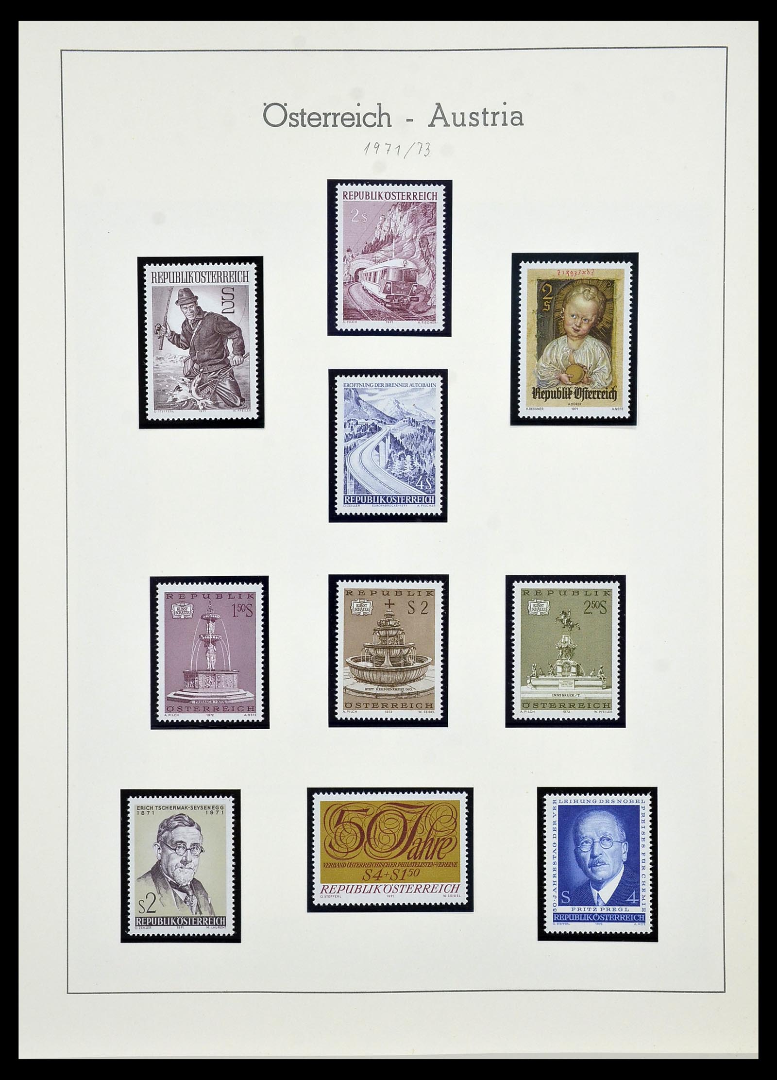 34150 194 - Postzegelverzameling 34150 Oostenrijk en gebieden 1850-1975.