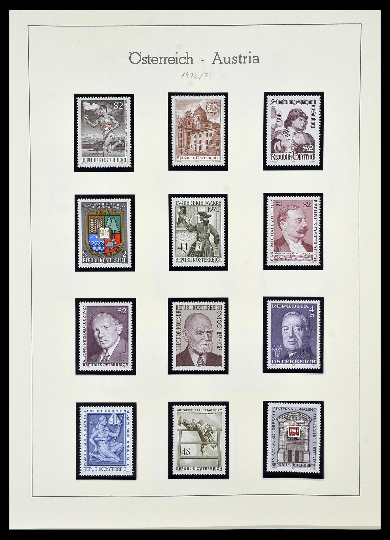 34150 197 - Postzegelverzameling 34150 Oostenrijk en gebieden 1850-1975.