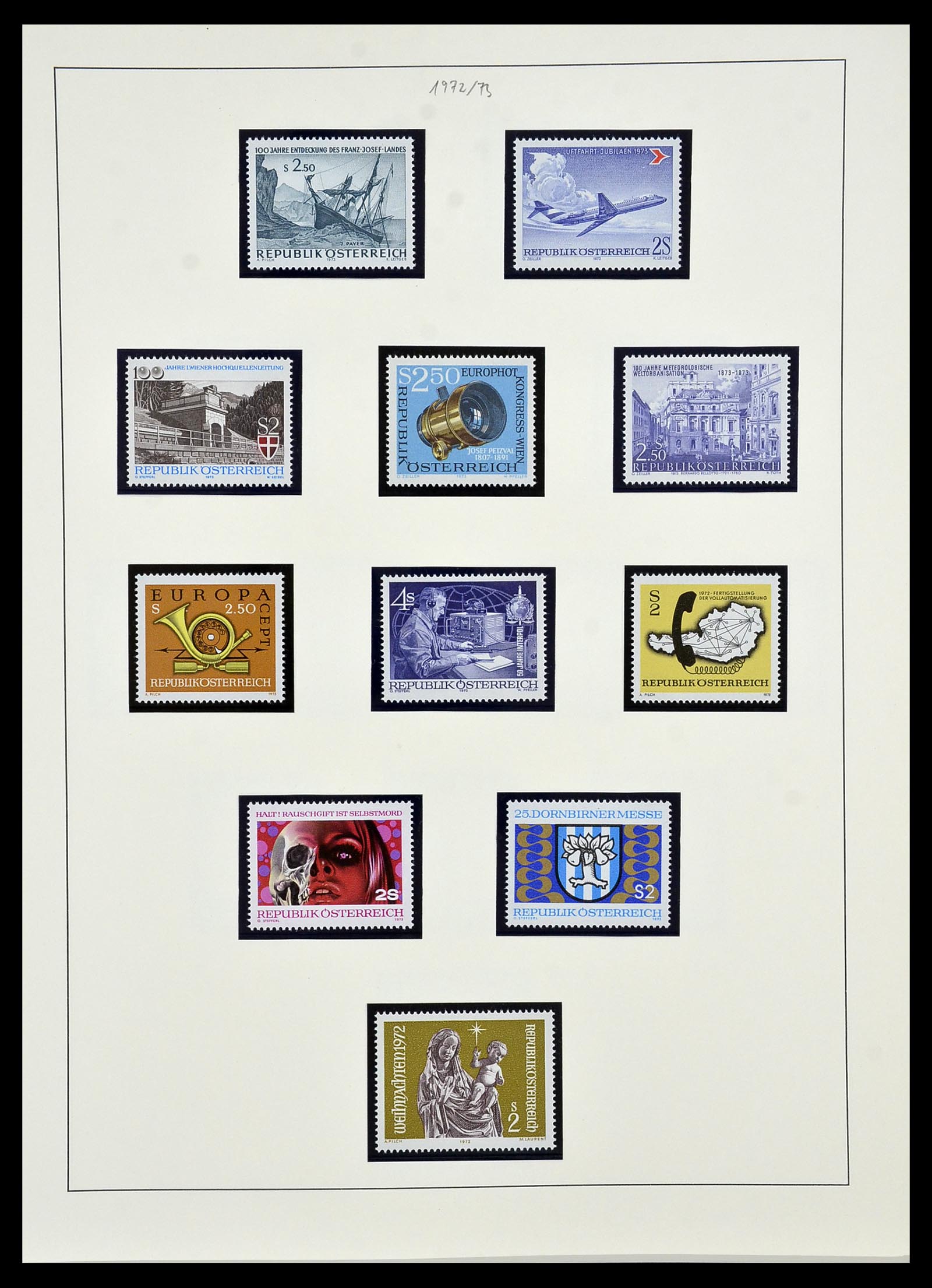 34150 198 - Postzegelverzameling 34150 Oostenrijk en gebieden 1850-1975.