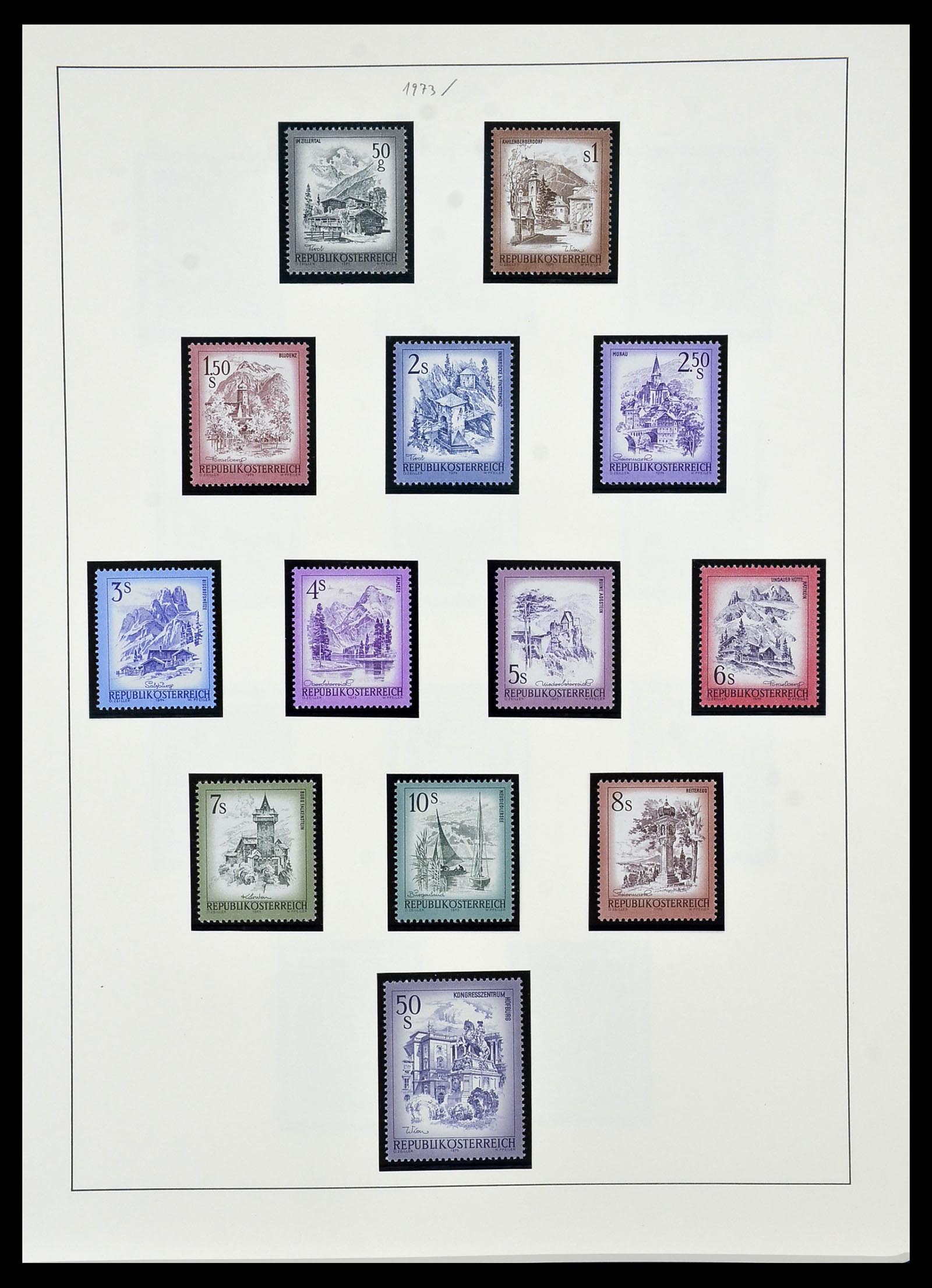 34150 199 - Postzegelverzameling 34150 Oostenrijk en gebieden 1850-1975.
