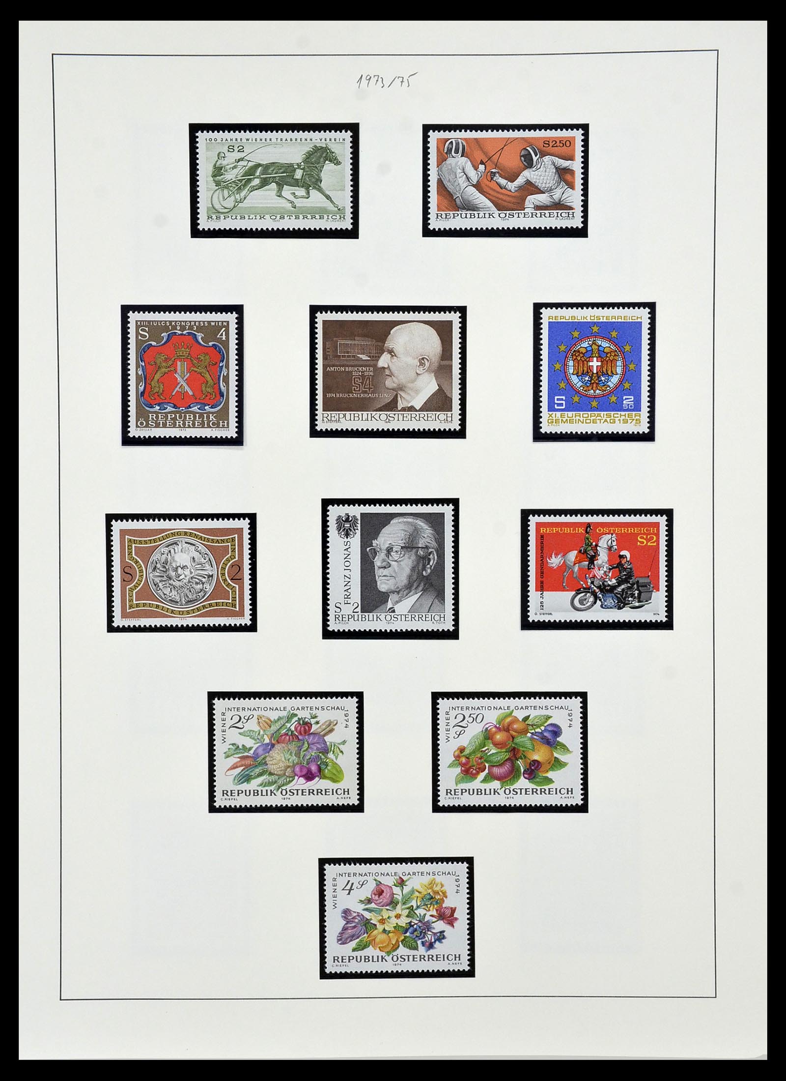 34150 201 - Postzegelverzameling 34150 Oostenrijk en gebieden 1850-1975.