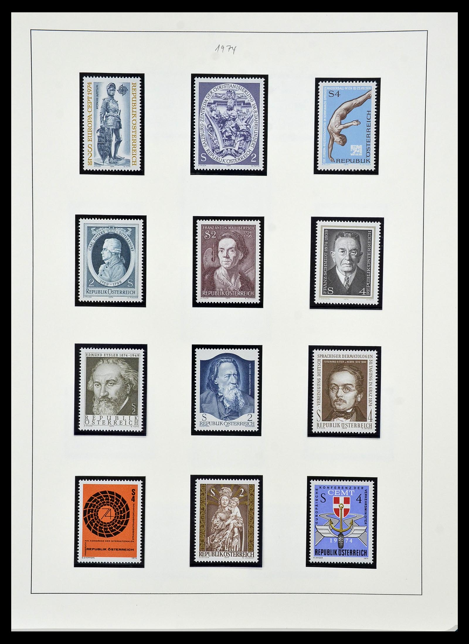 34150 202 - Postzegelverzameling 34150 Oostenrijk en gebieden 1850-1975.