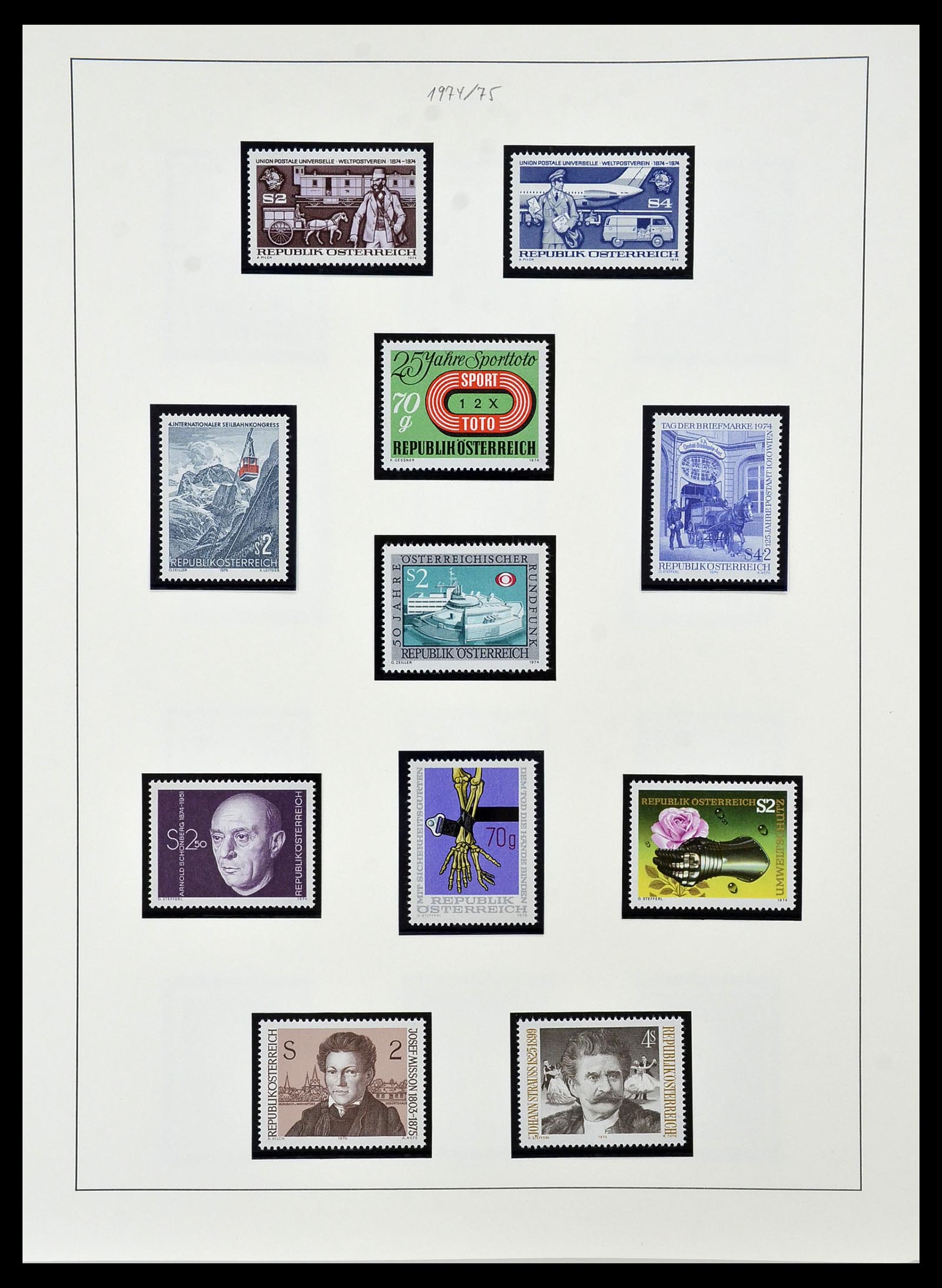 34150 203 - Postzegelverzameling 34150 Oostenrijk en gebieden 1850-1975.