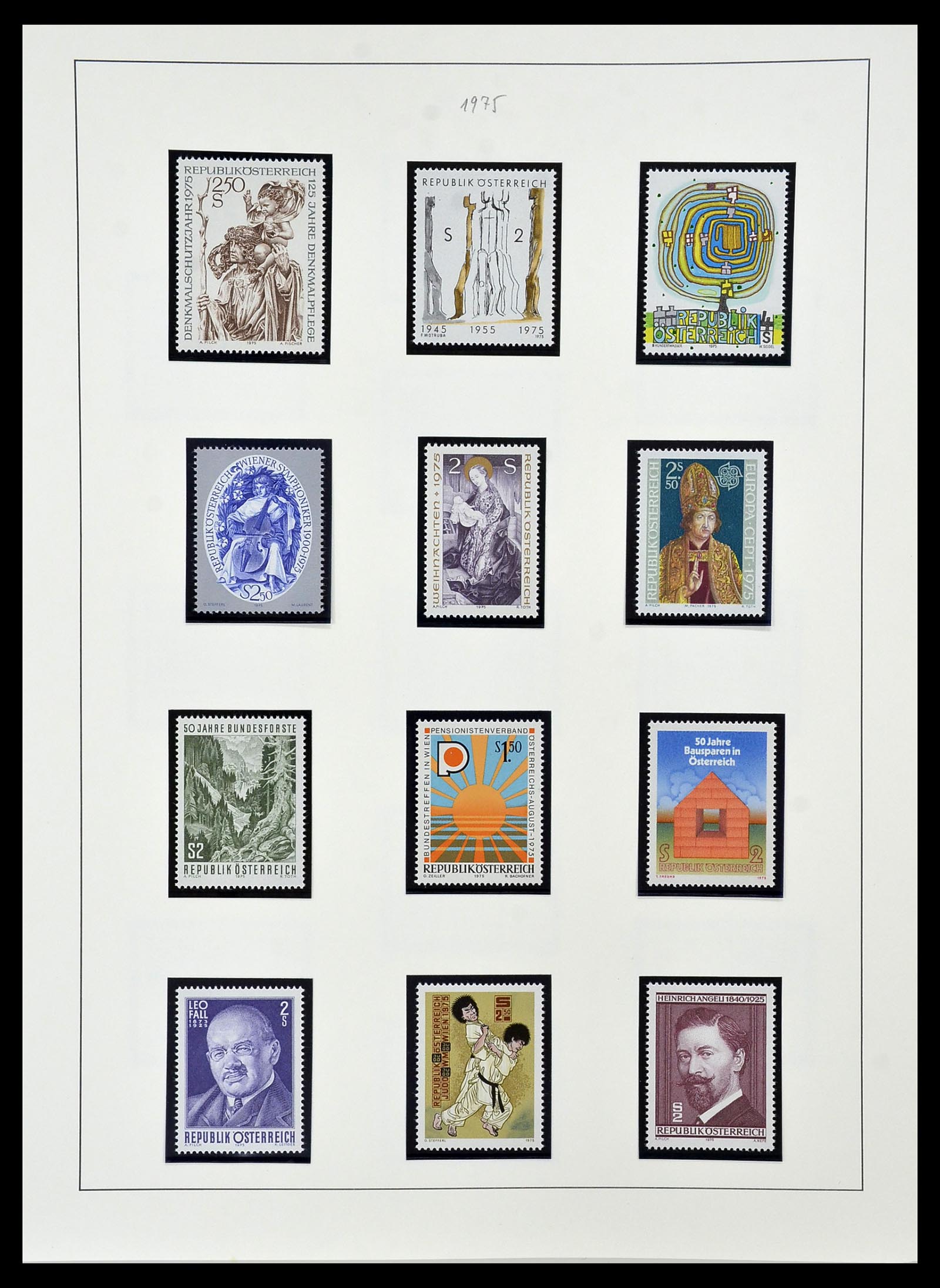 34150 204 - Postzegelverzameling 34150 Oostenrijk en gebieden 1850-1975.