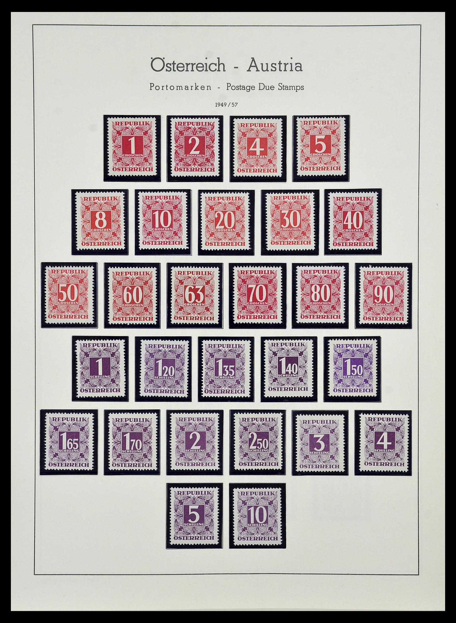 34150 209 - Postzegelverzameling 34150 Oostenrijk en gebieden 1850-1975.