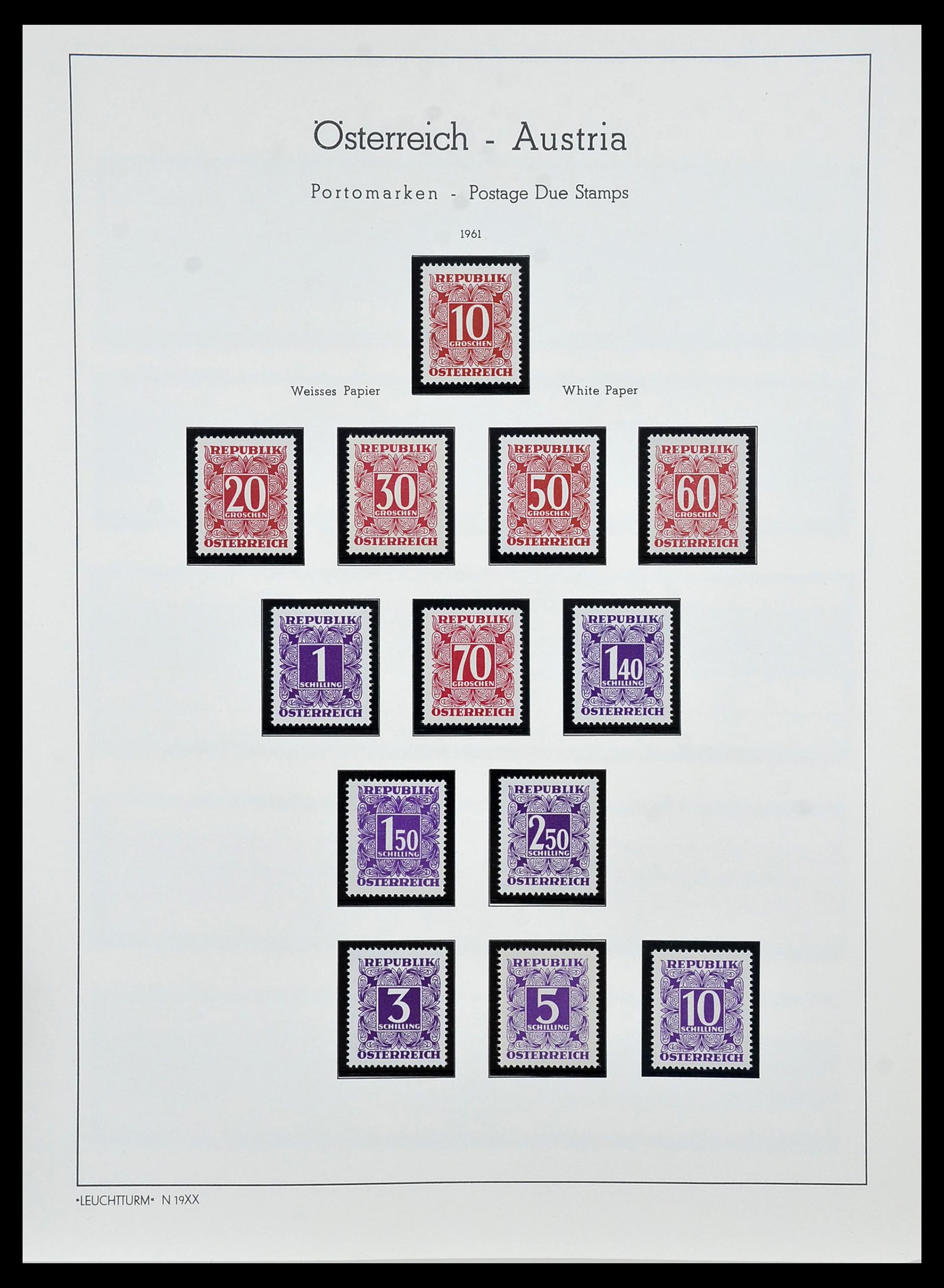 34150 210 - Stamp collection 34150 Austria and territories 1850-1975.