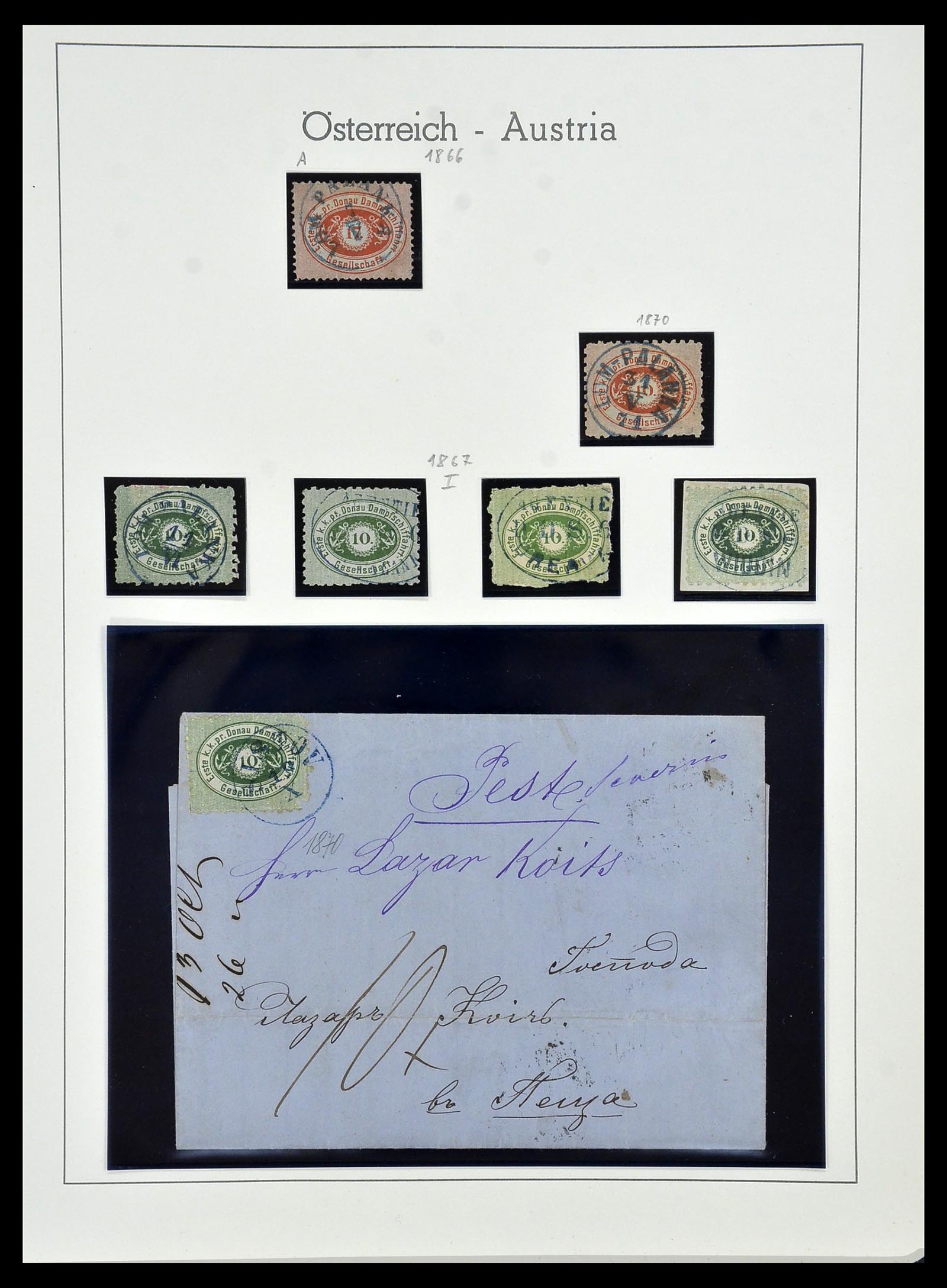34150 212 - Postzegelverzameling 34150 Oostenrijk en gebieden 1850-1975.