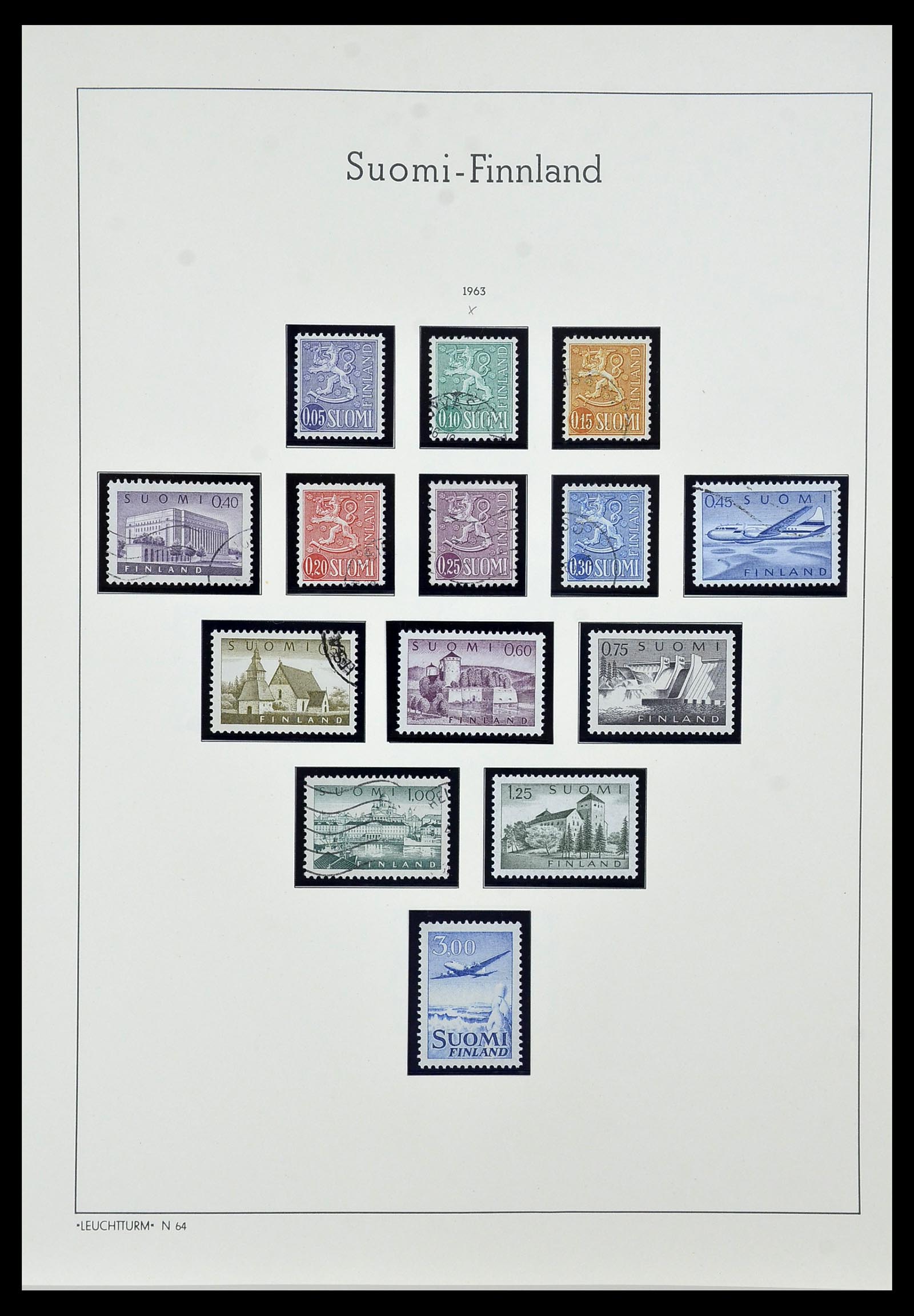 34151 041 - Postzegelverzameling 34151 Finland 1856-1980.