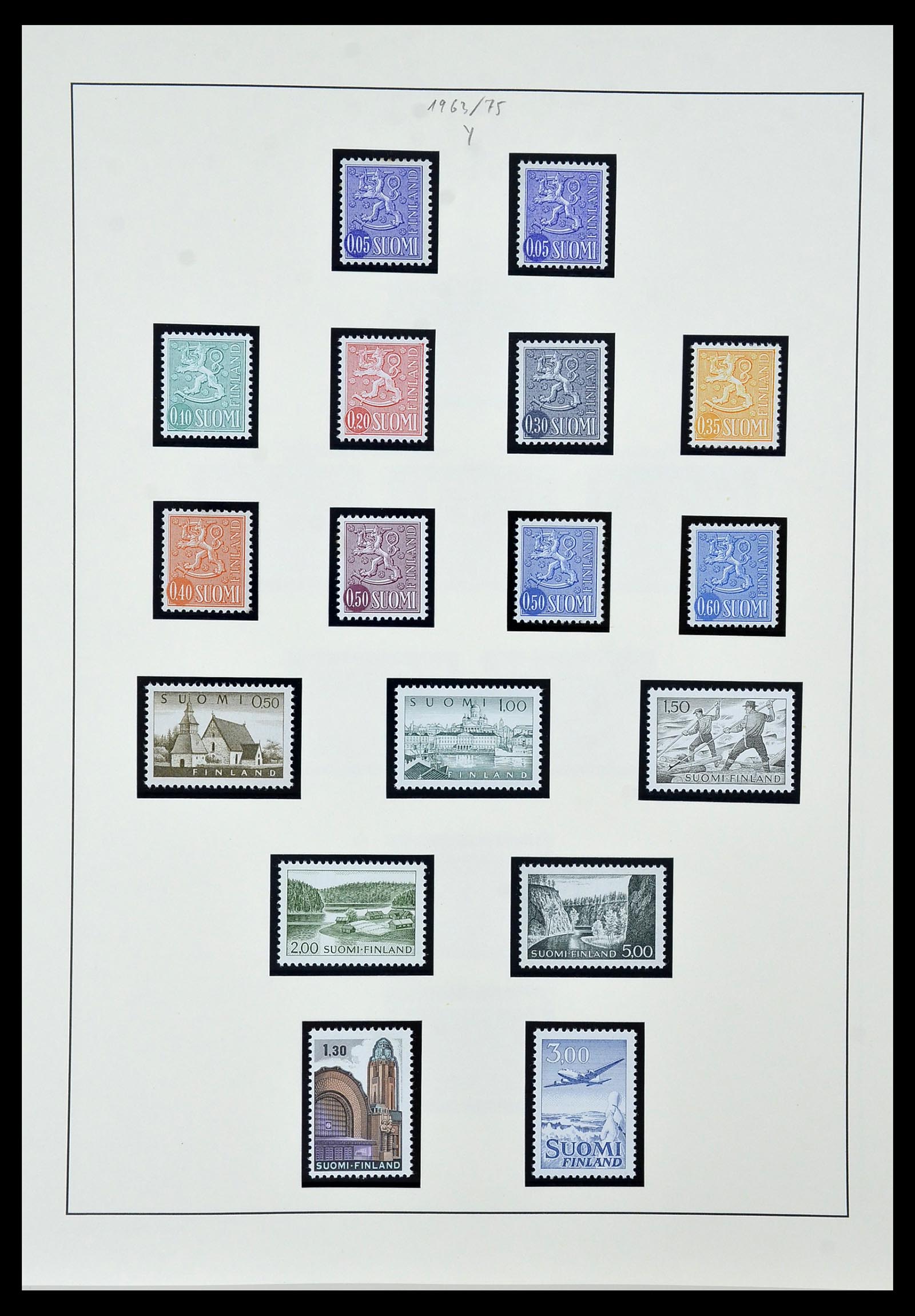 34151 043 - Postzegelverzameling 34151 Finland 1856-1980.