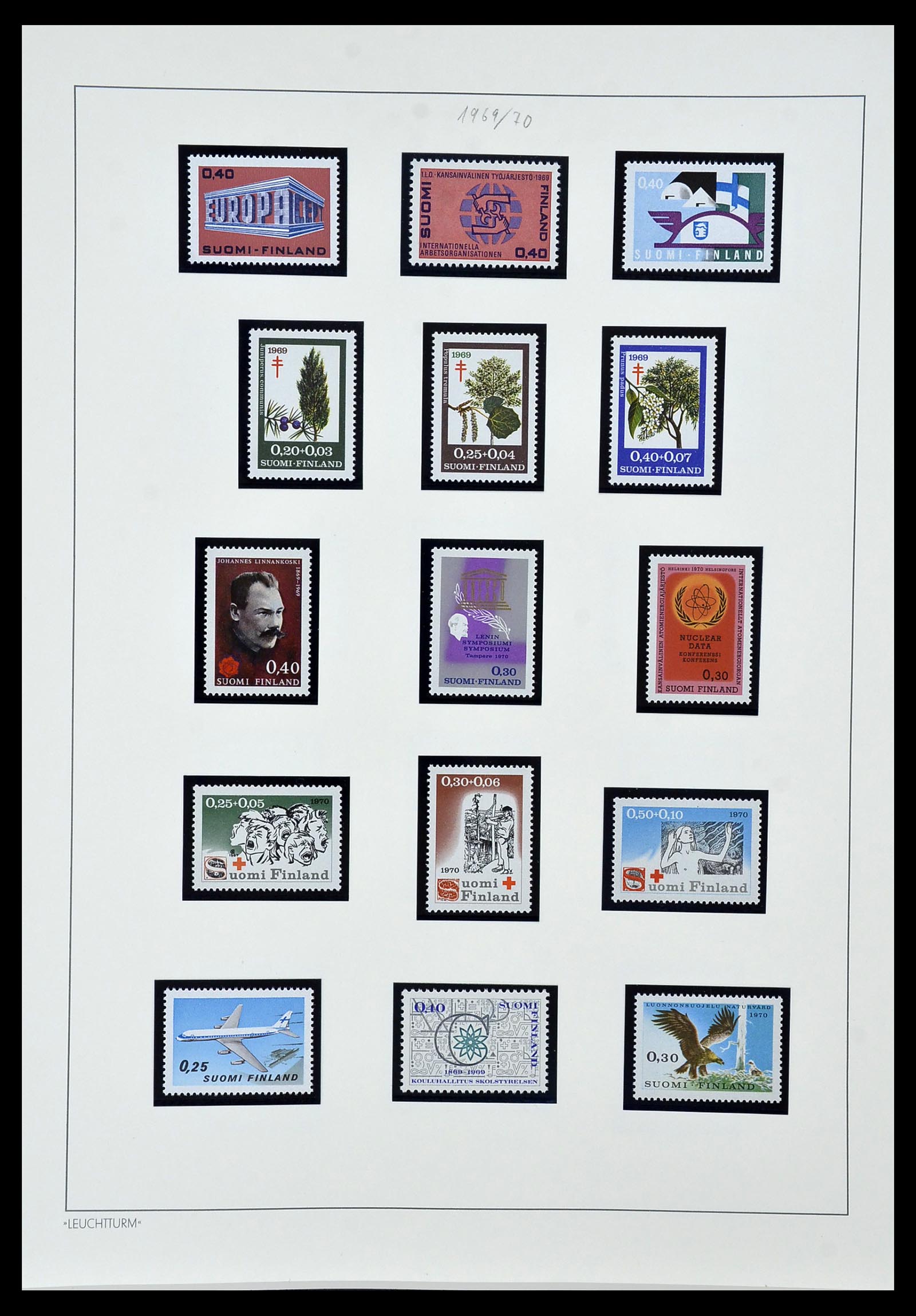 34151 051 - Postzegelverzameling 34151 Finland 1856-1980.