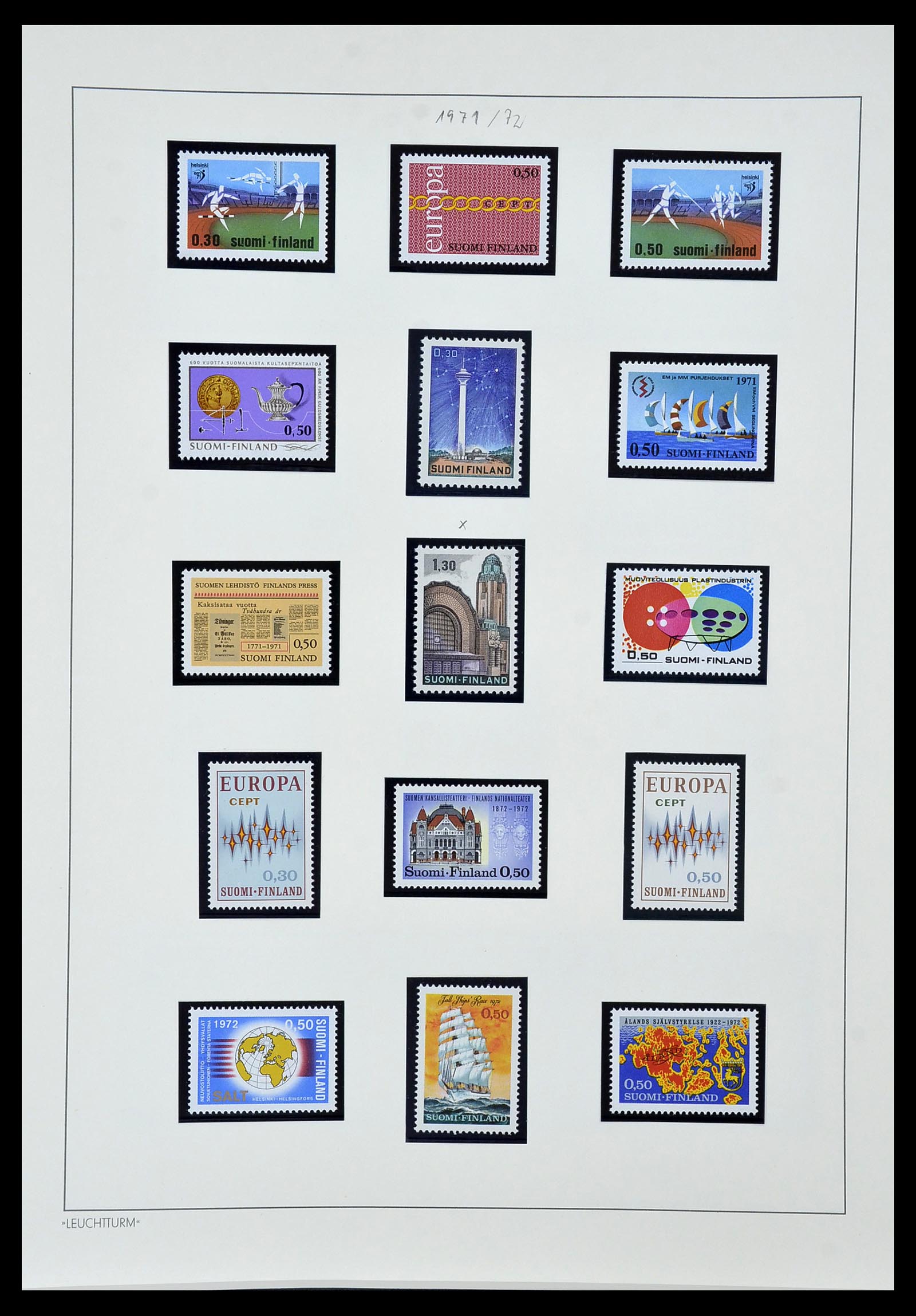 34151 053 - Postzegelverzameling 34151 Finland 1856-1980.